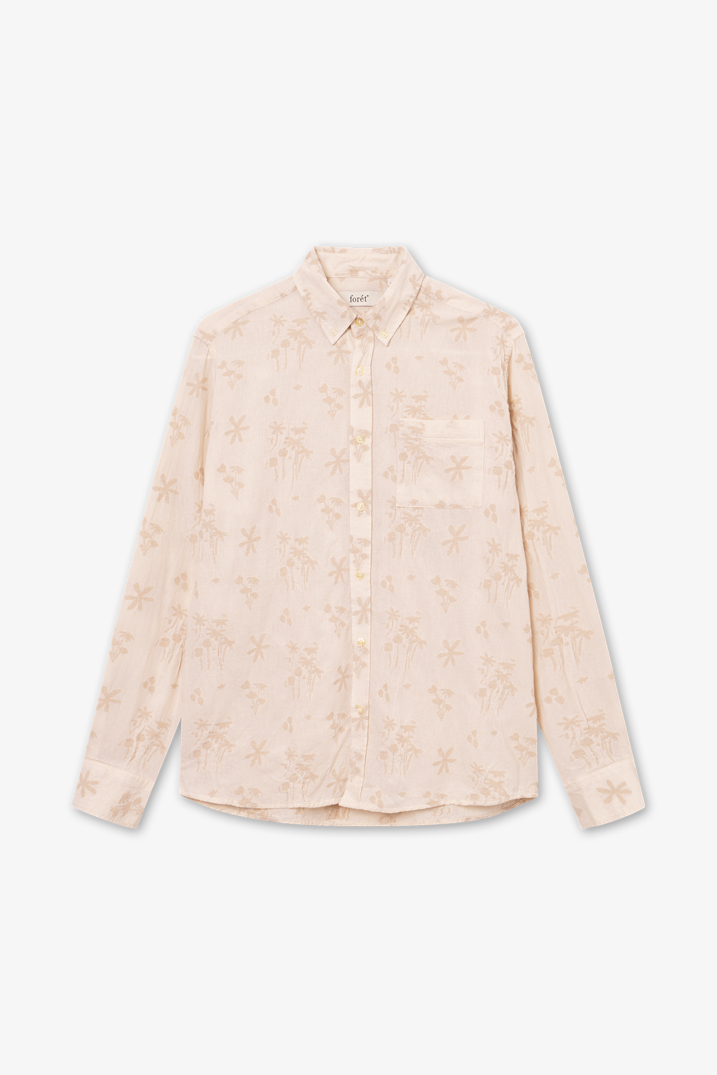 Forét | Hornet Flower Jacquard Shirt Cloud