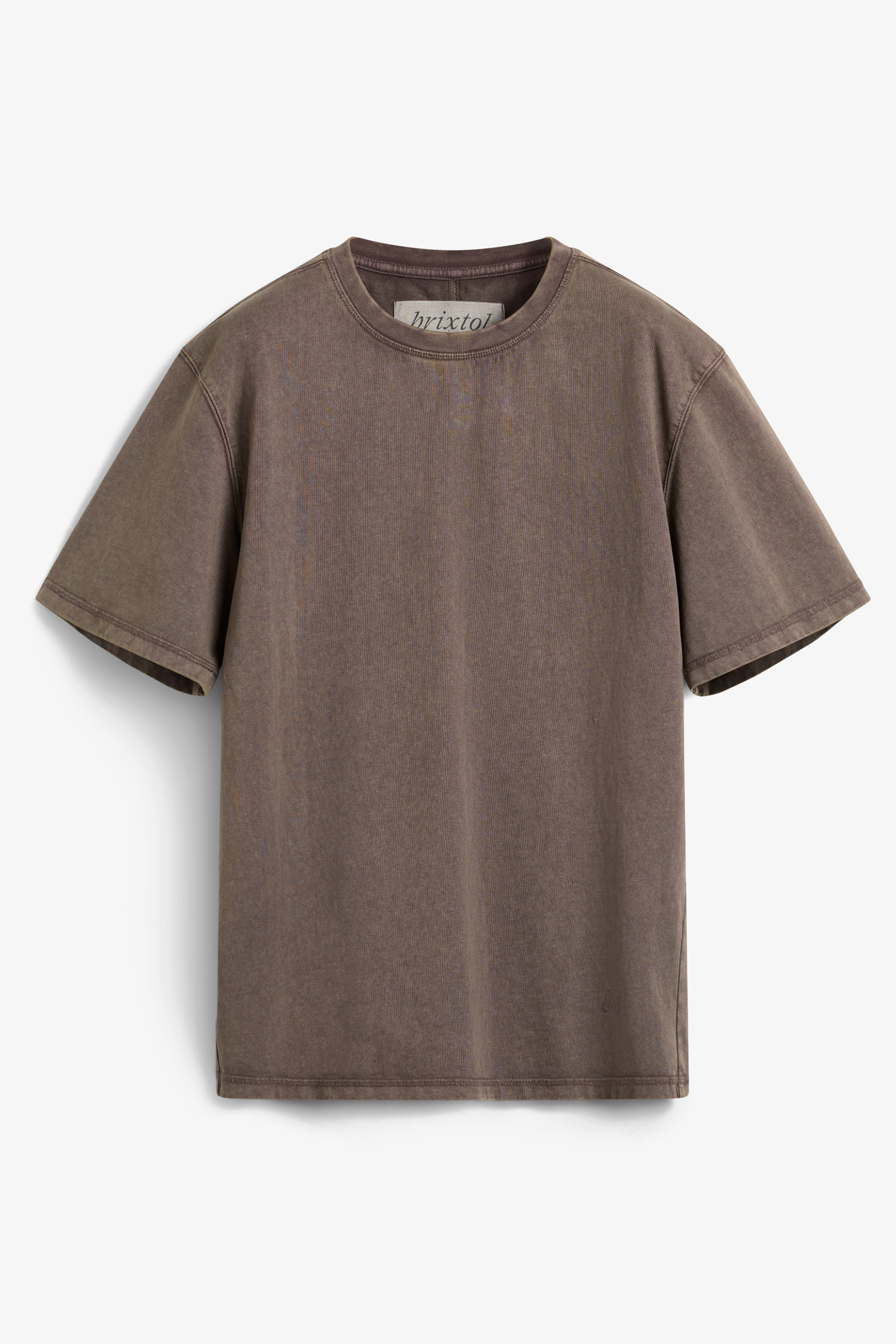 Brixtol Textiles | BT T-shirt Washed Brown