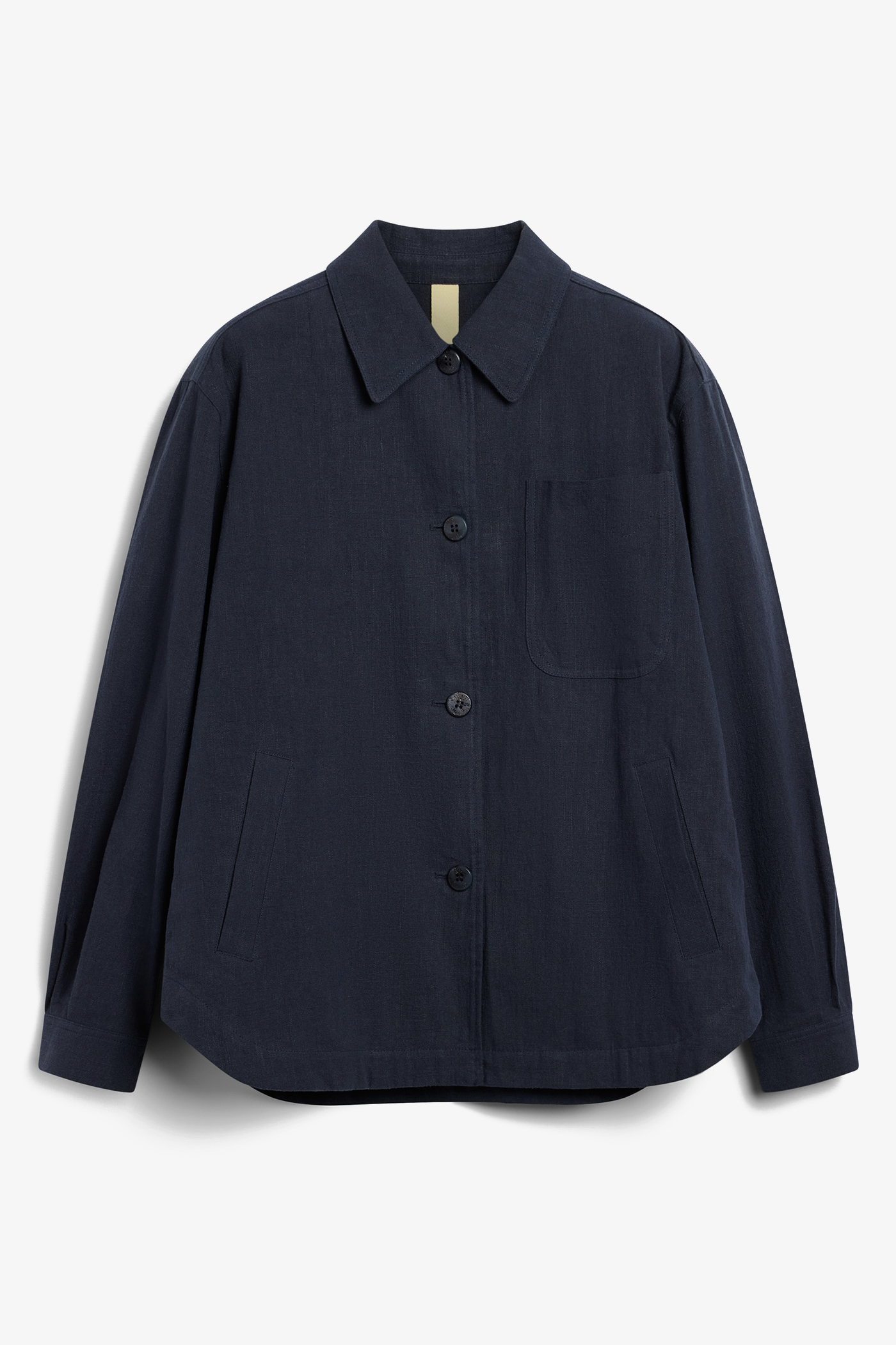 Brixtol Textiles | Ally Linen Dark Navy