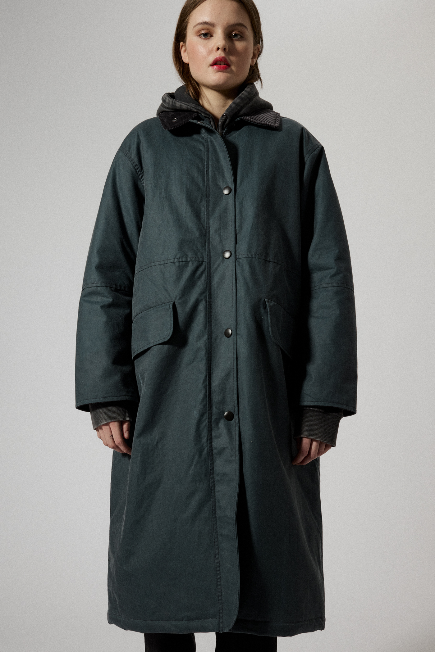 Brixtol Textiles | Joan Jett Zip Blue Grey