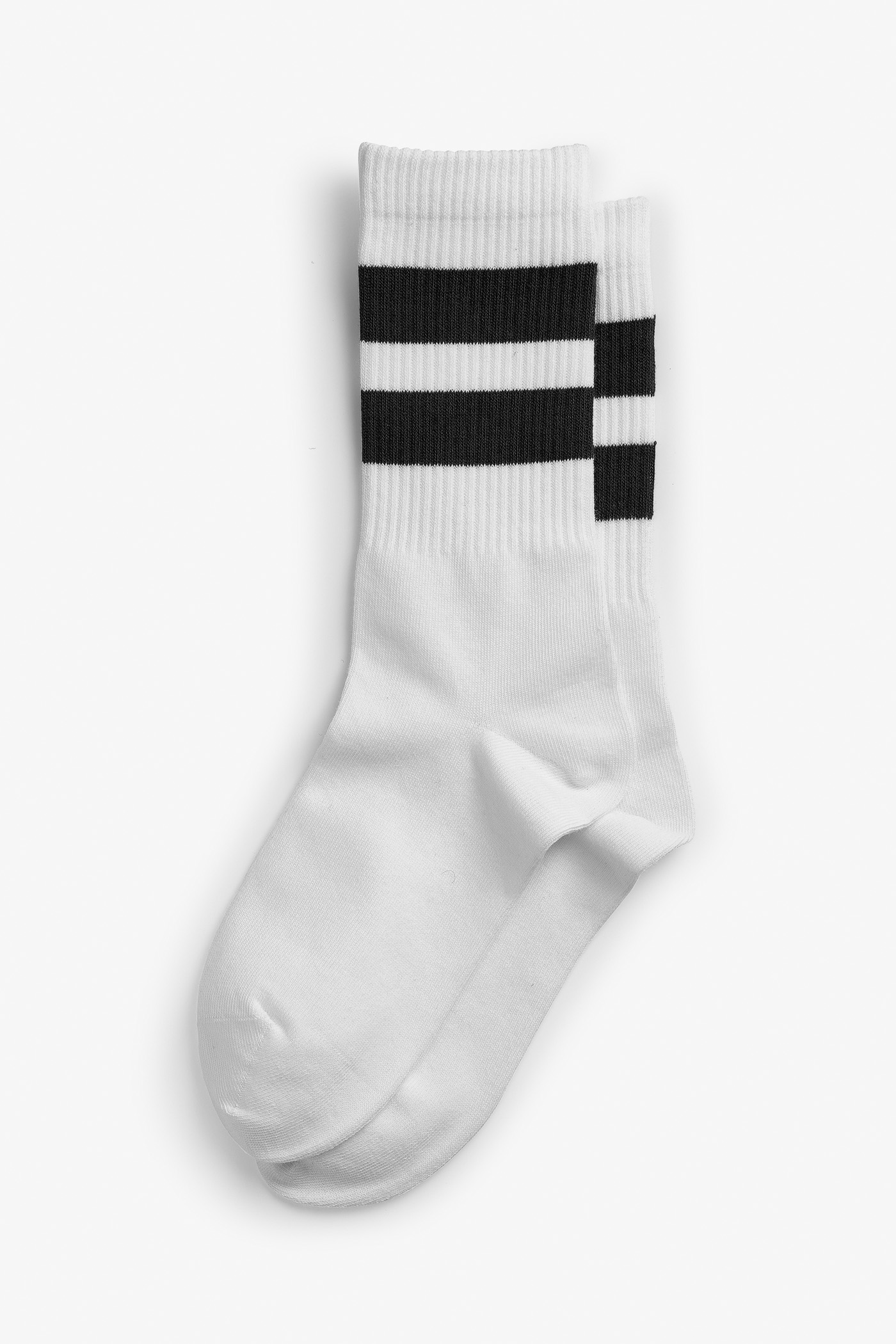 Grandpa Goods | Cotton Sport Socks 2-pack Off White/Black