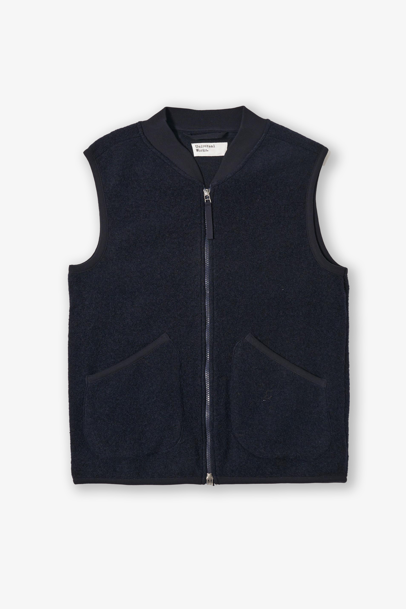 Universal Works | Zip Waistcoat Navy