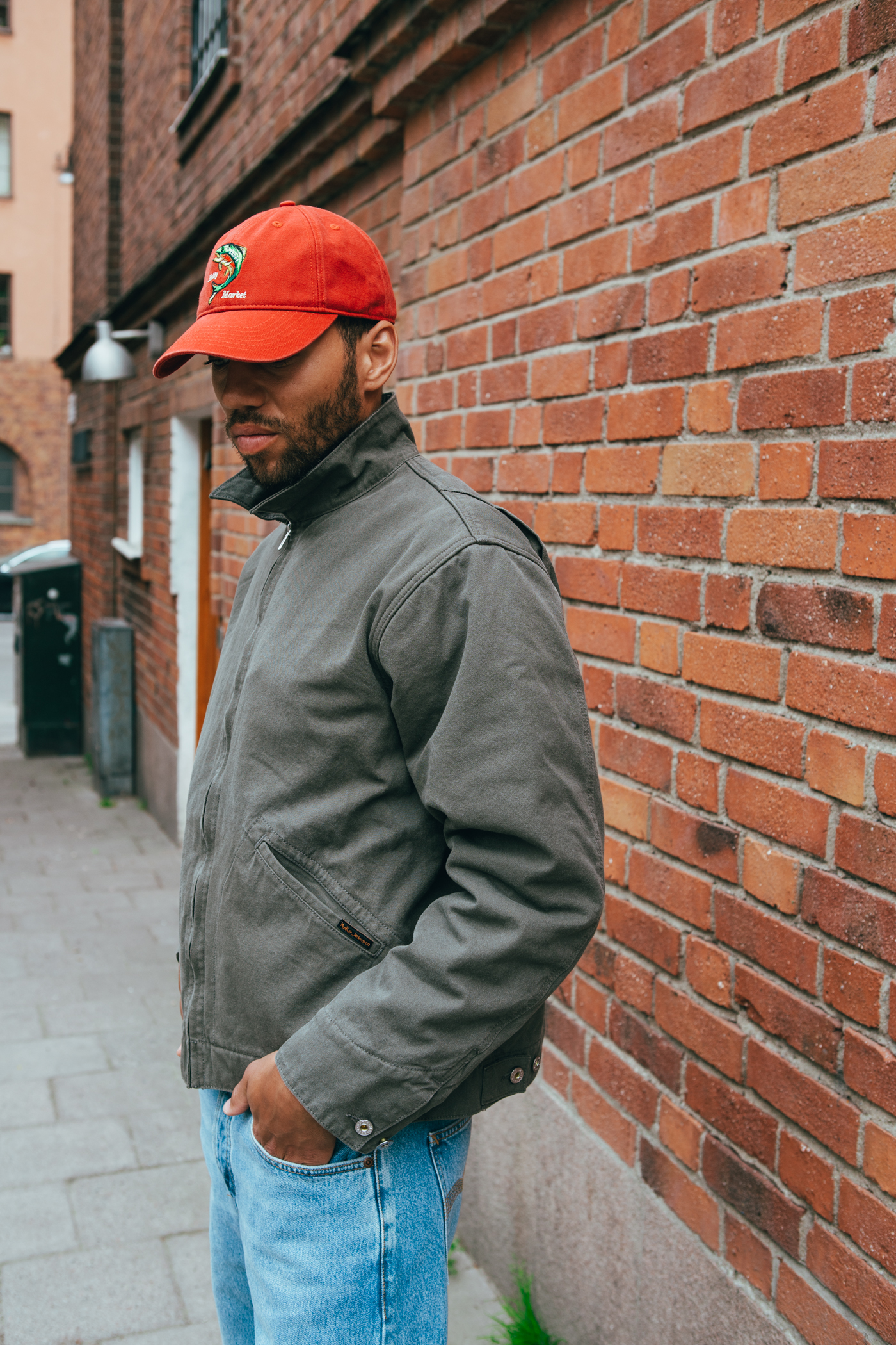 Nudie Jeans | Blake Zip Jacket Canvas Green