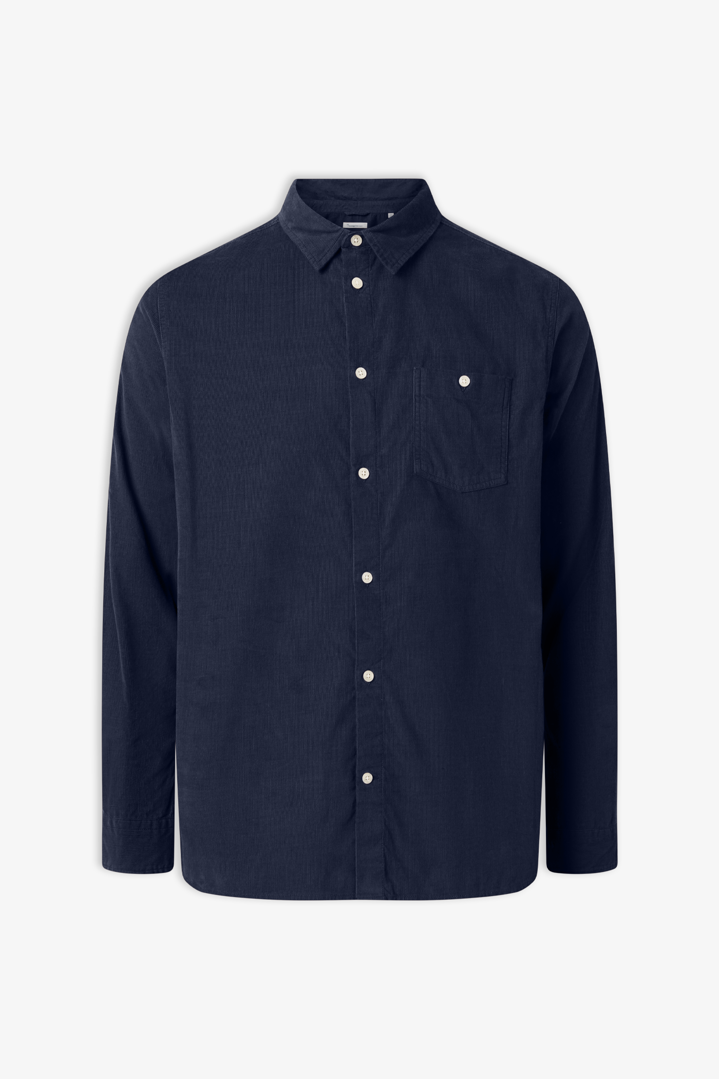 Knowledge Cotton Apparel | Corduroy Shirt Total Eclipse