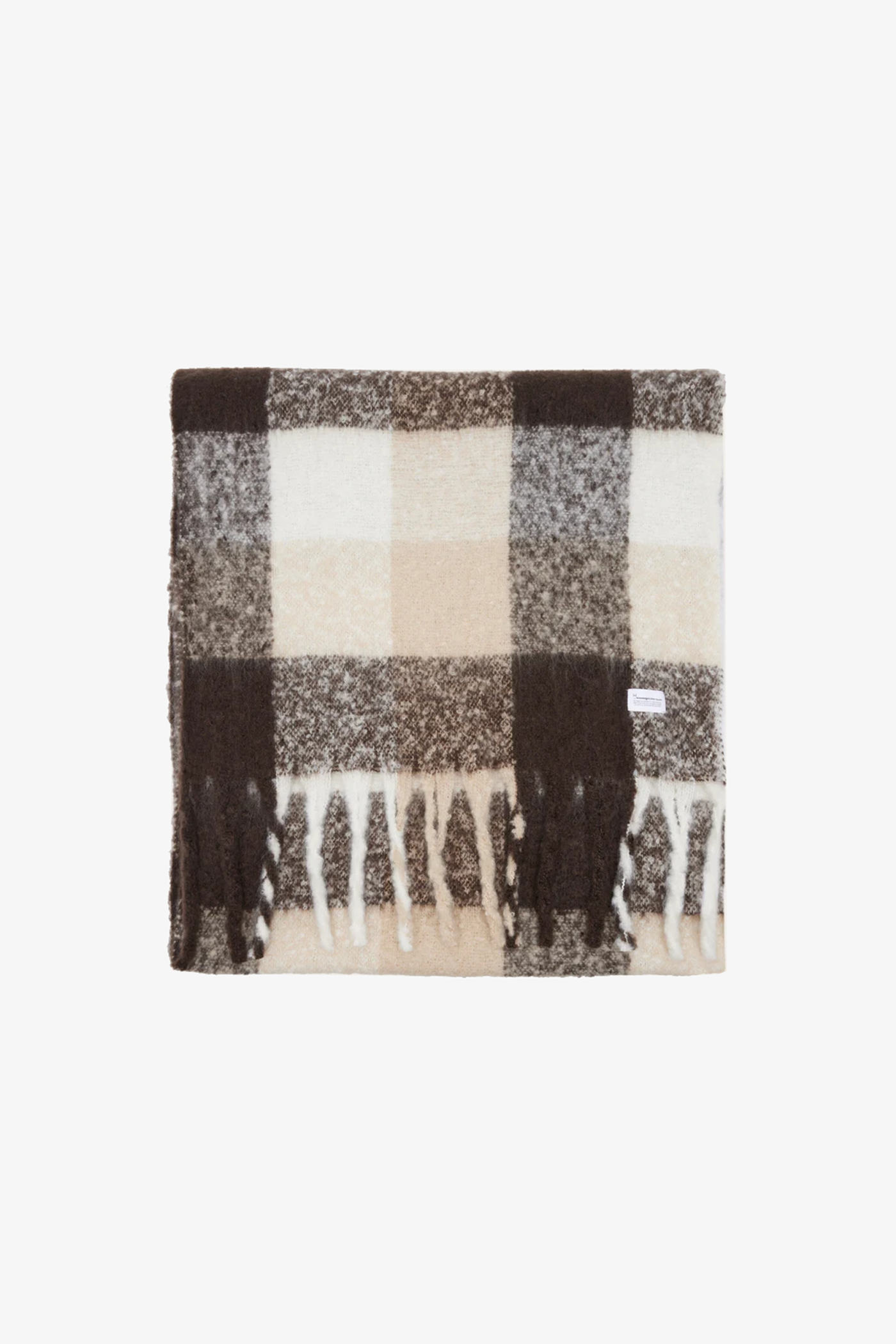 Knowledge Cotton Apparel | Recycled Polyester Scarf Brown