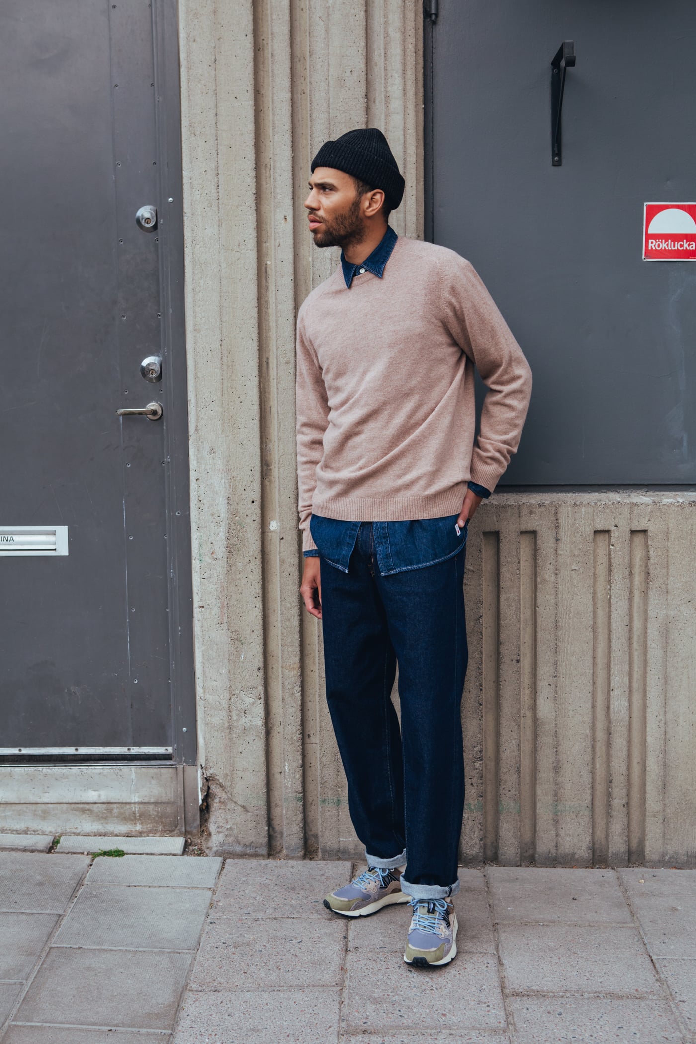 Knowledge Cotton Apparel | Lambswool Crew Neck