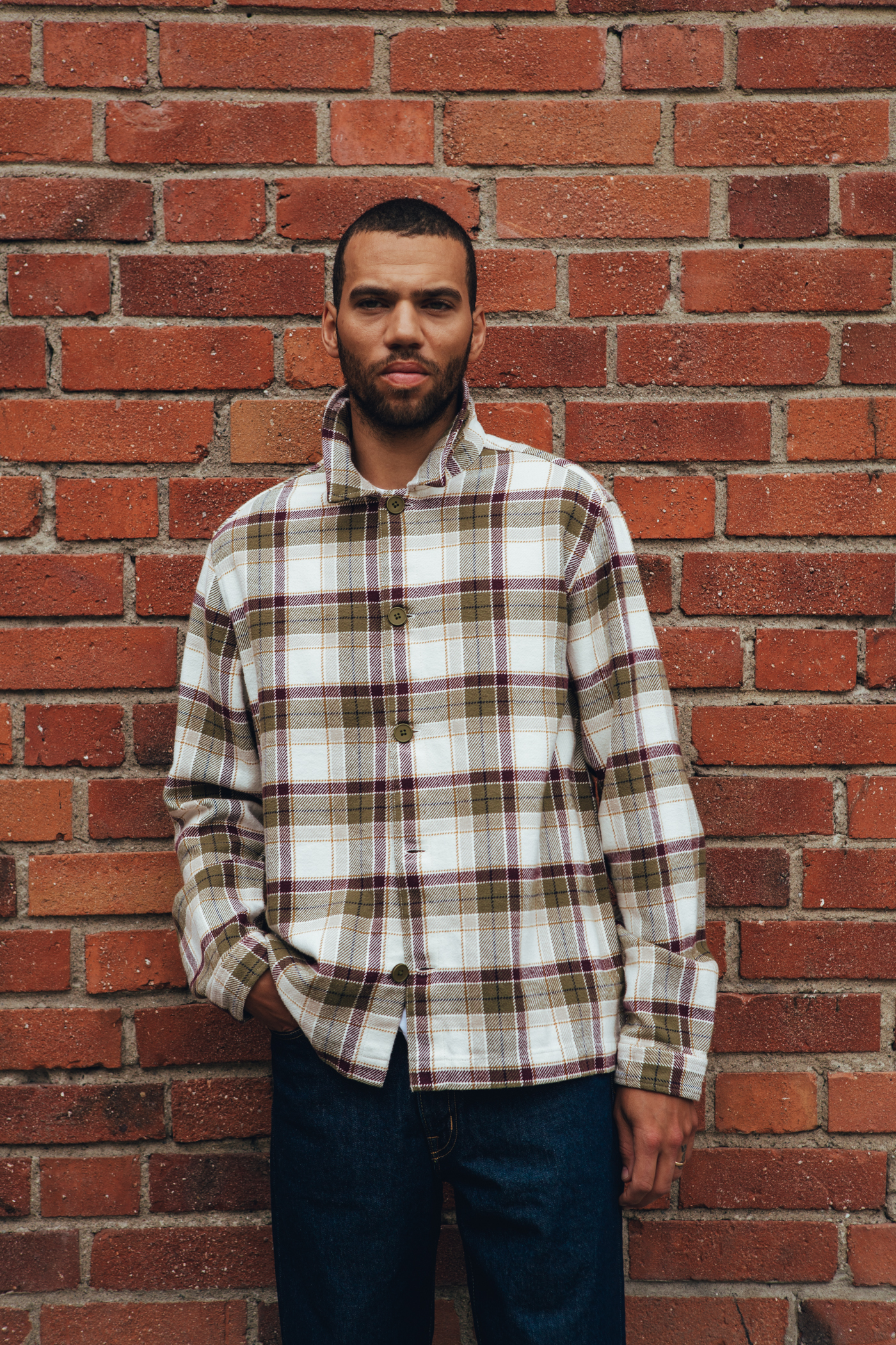 Knowledge Cotton Apparel | Organic Cotton Flannel Overshirt