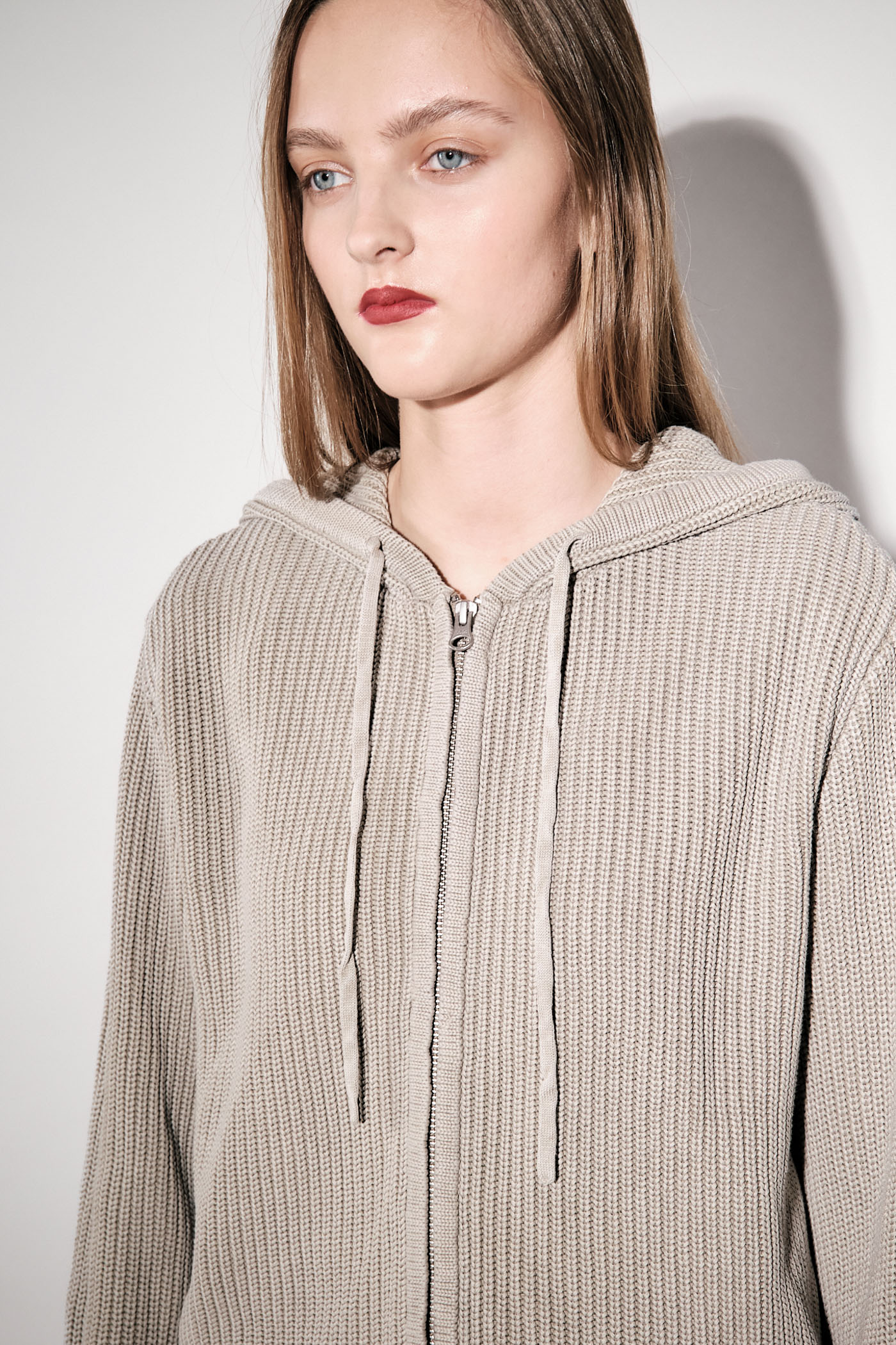 Brixtol Textiles | Irene Zip Hoodie Khaki