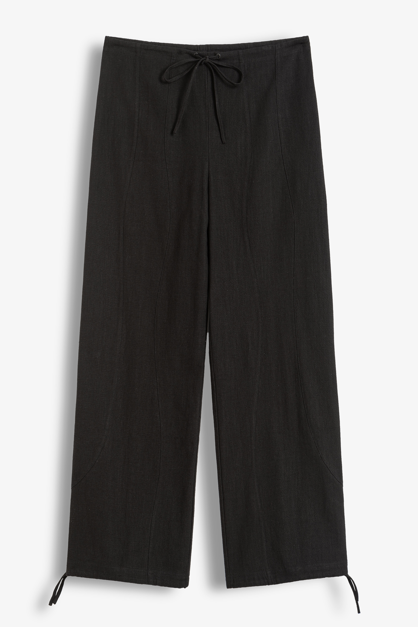Brixtol Textiles | Kirsten Trousers Linen Black