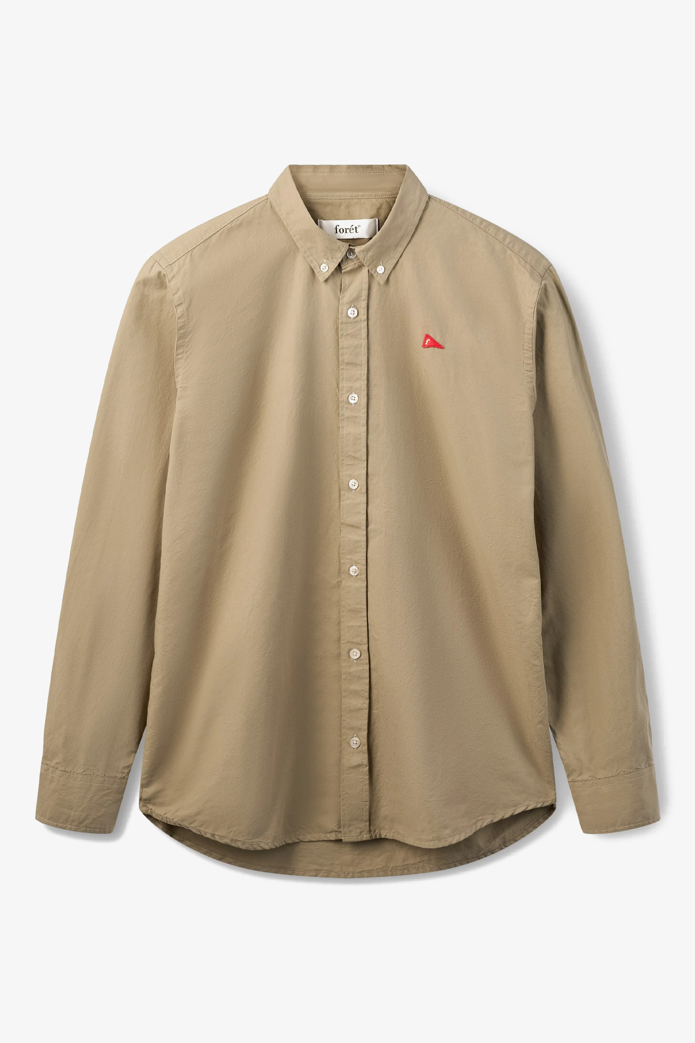 Forét | Flag Oxford Shirt Khaki