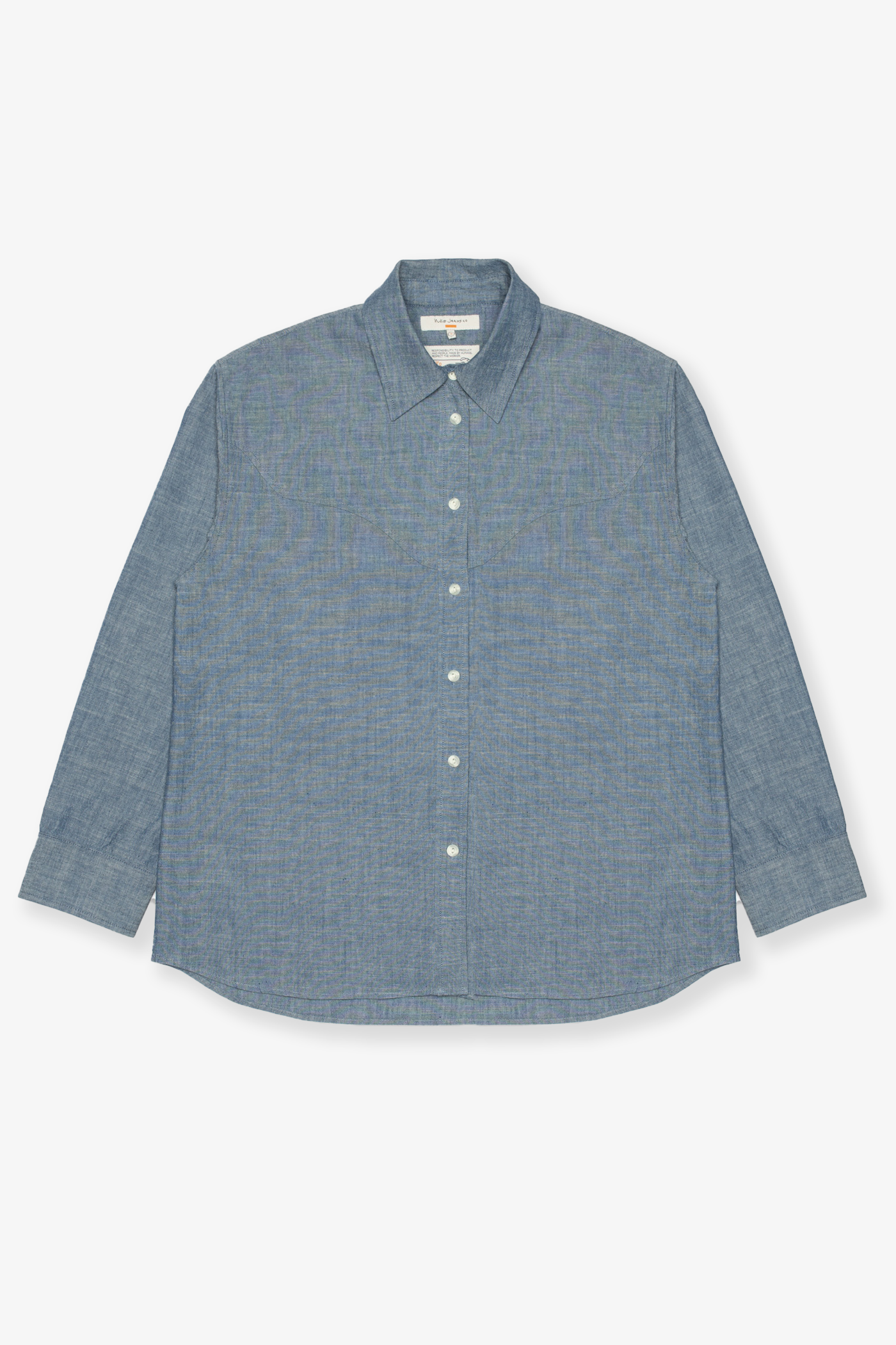 Nudie Jeans | Daisy Chambray Western Shirt Blue