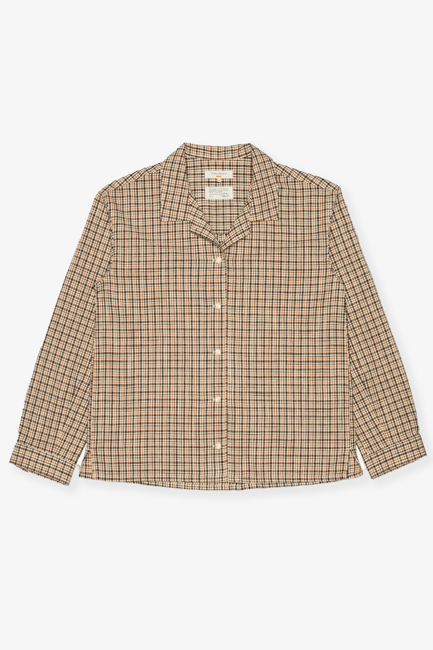 Nudie Jeans | Juni Checked Shirt Brown