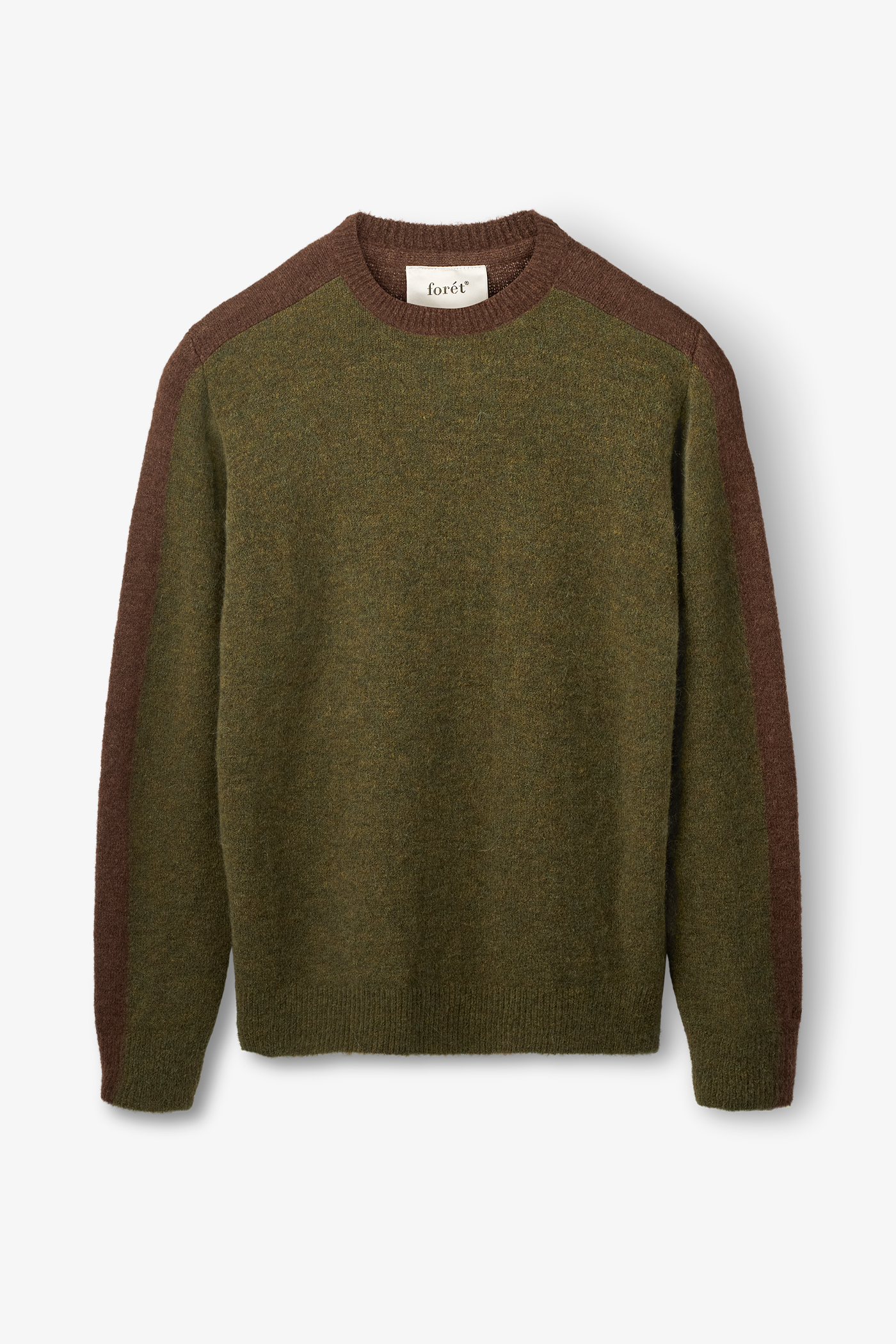 Forét | Alpine Conrast Knit Army/Brown