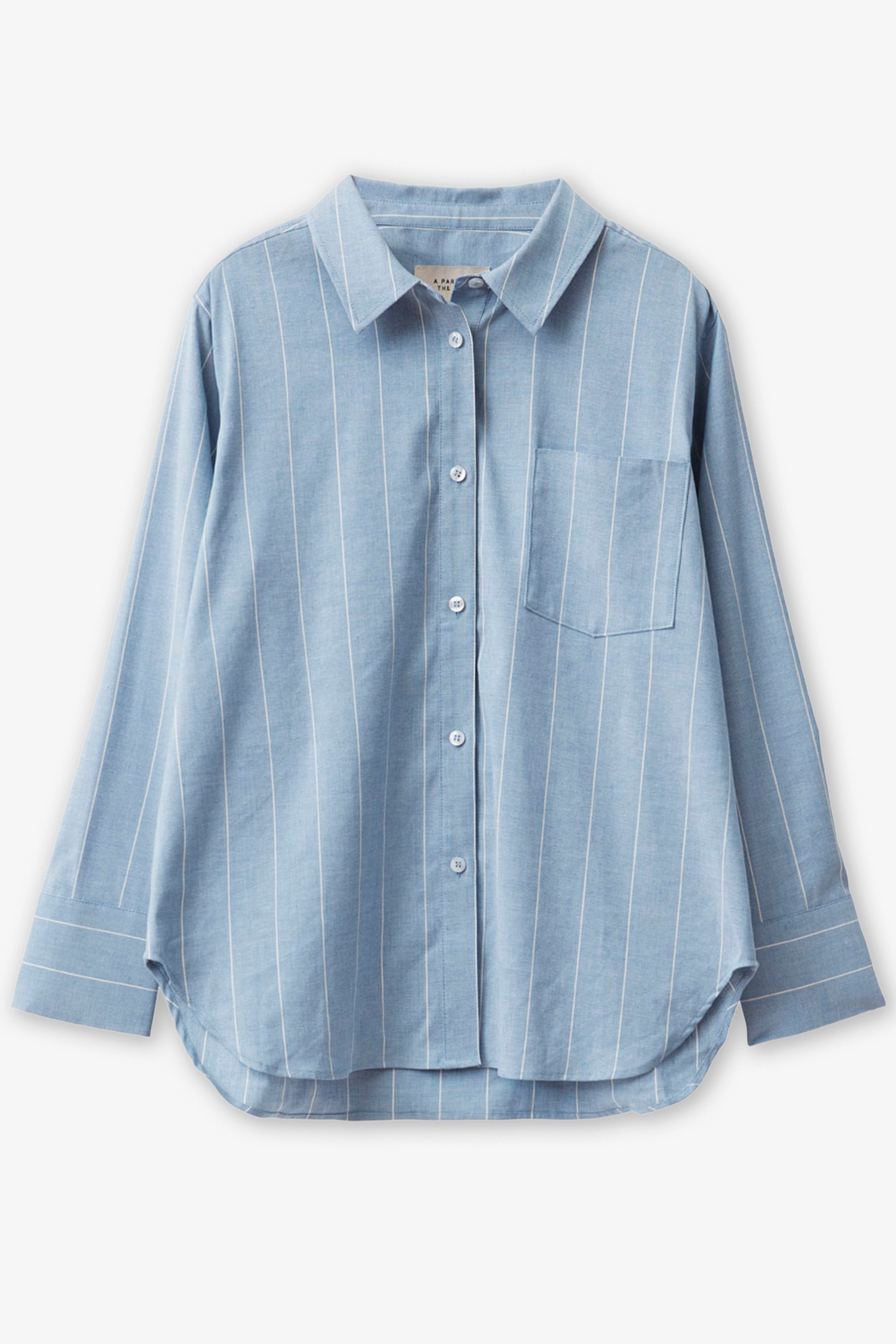 A Part of the Art | Bold Shirt Denim Blue White Stripe