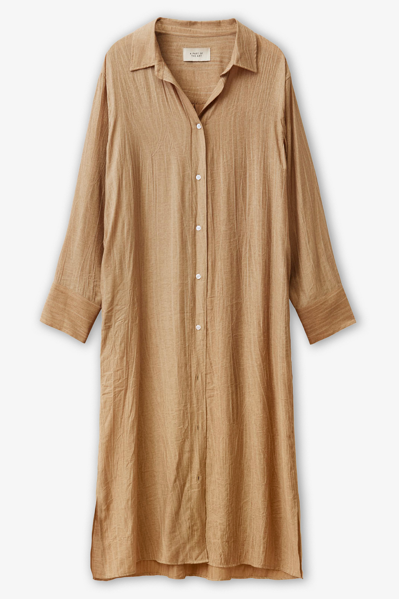 A Part of the Art | Bold Dress Sheer Crinkel Hazelnut