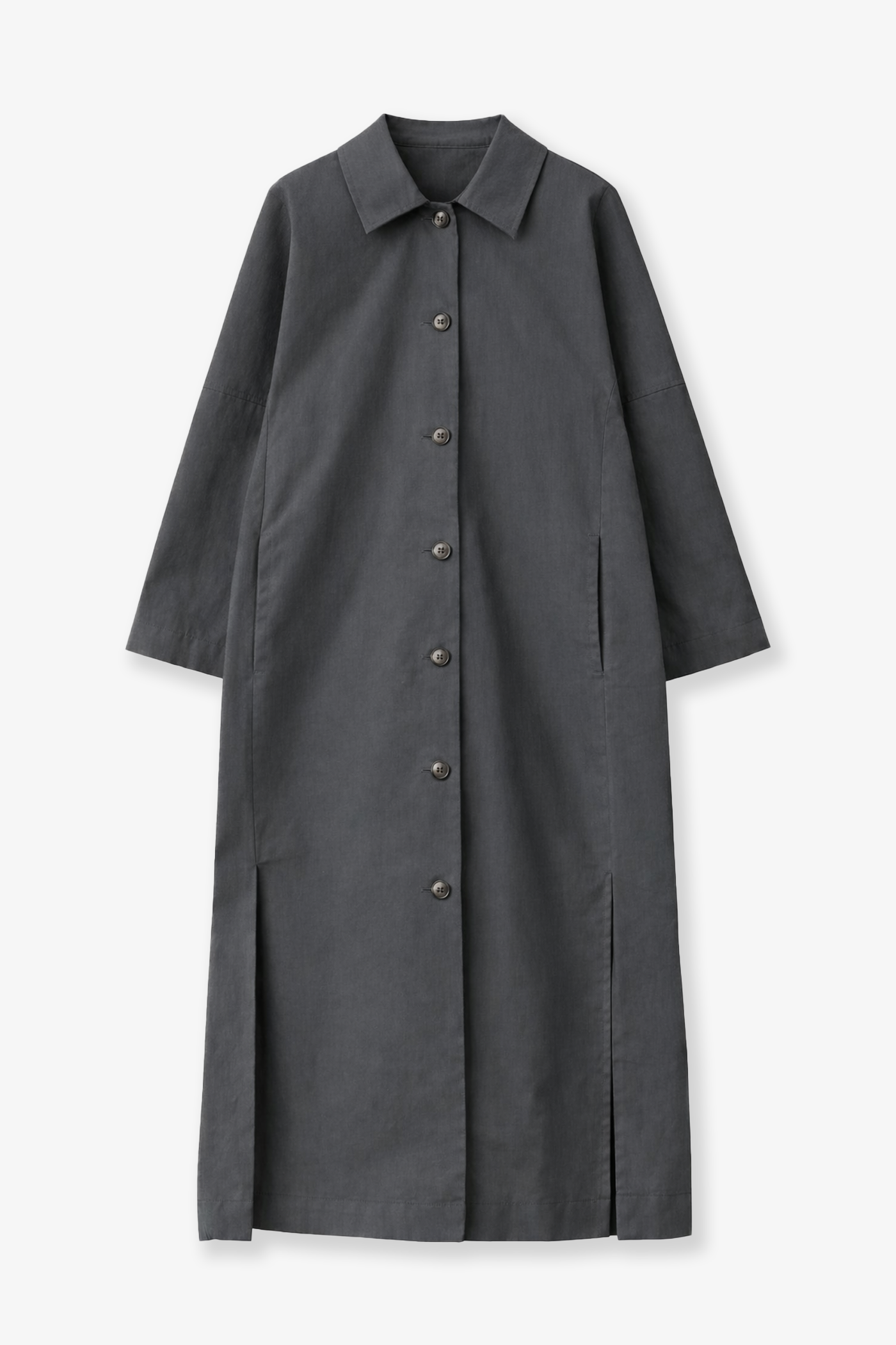 A Part of the Art | Lyric Trench Coat Black