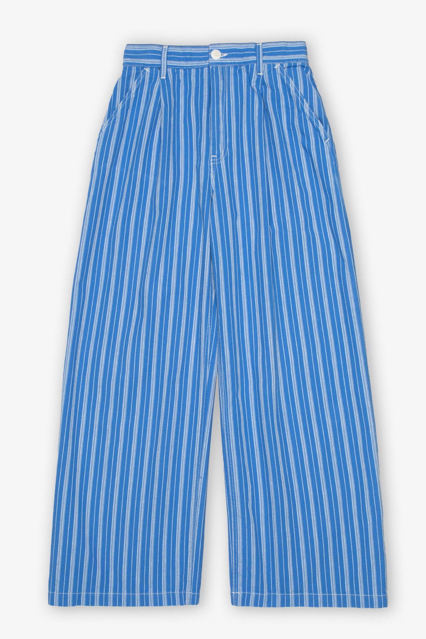 Nudie Jeans | Gullan Pants Striped Blue/Offwhite