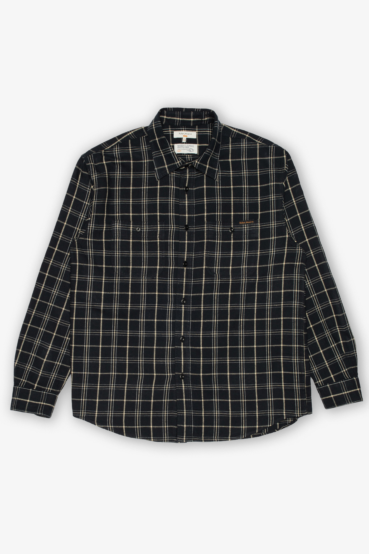 Nudie Jeans | Julian Worker Shirt Checked Black