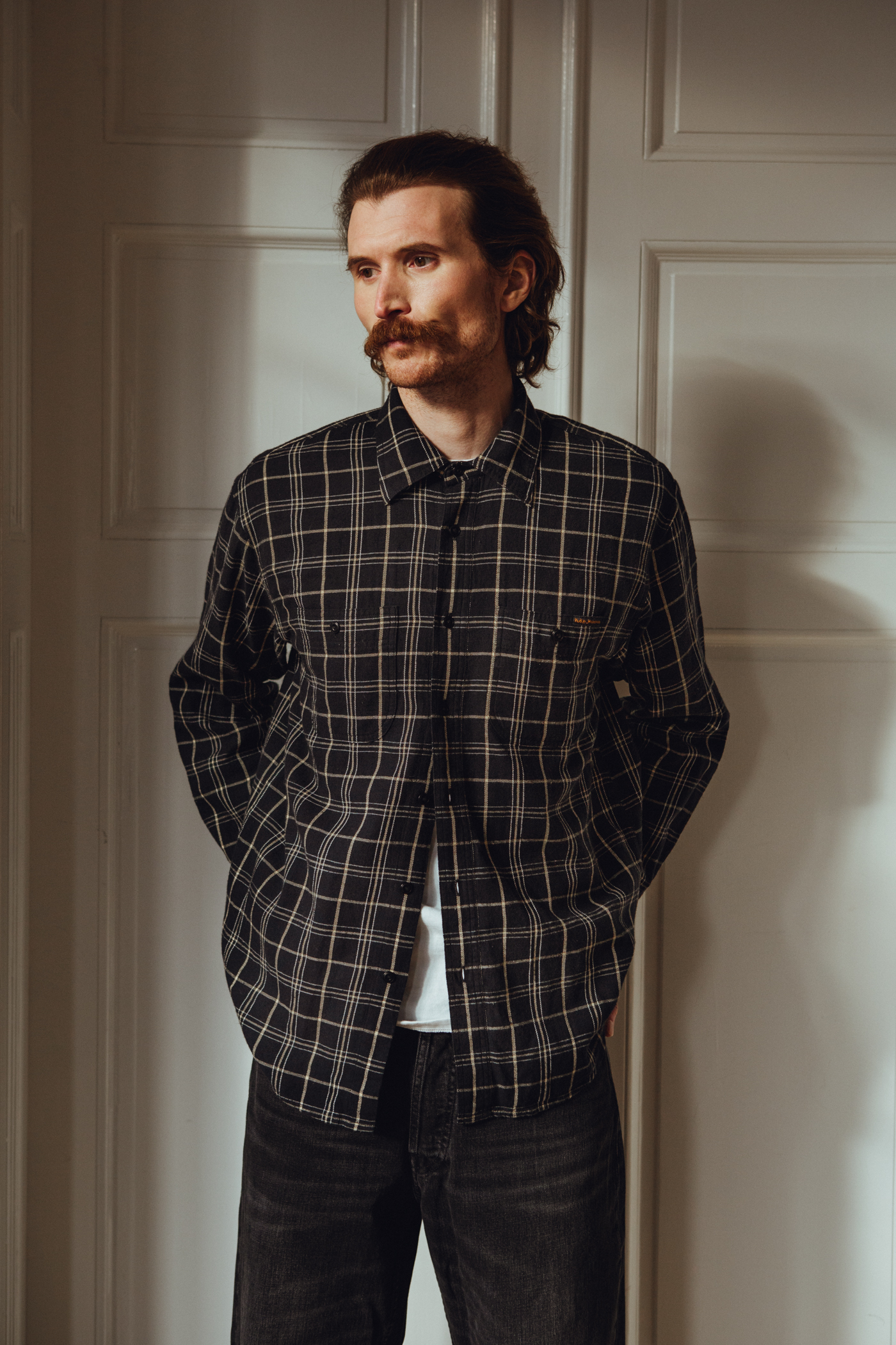 Nudie Jeans | Julian Worker Shirt Checked Black