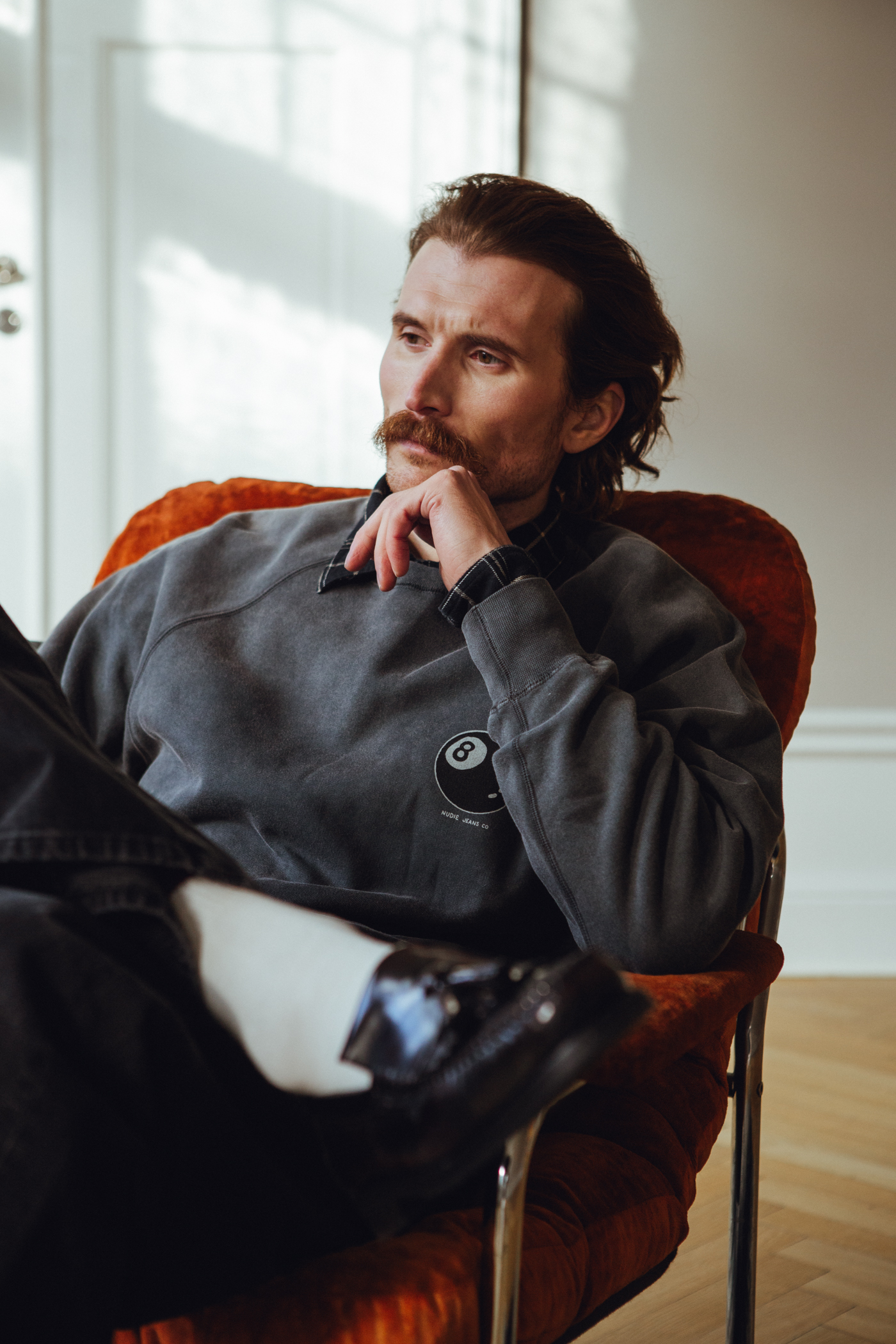 Nudie Jeans | Palle Sweatshirt Knock-Topus Antracite