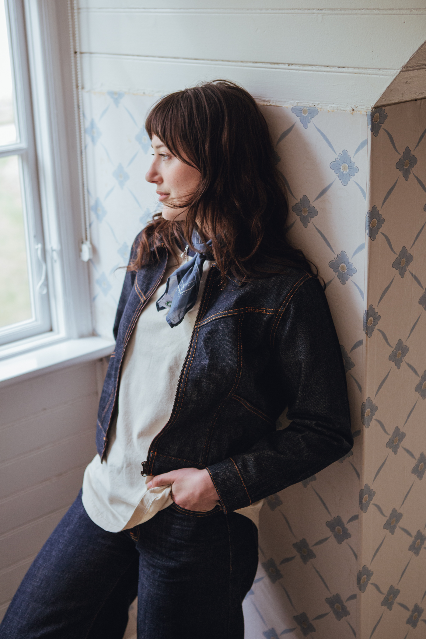 Nudie Jeans | Britta Denim Jacket Dry Streak Blue