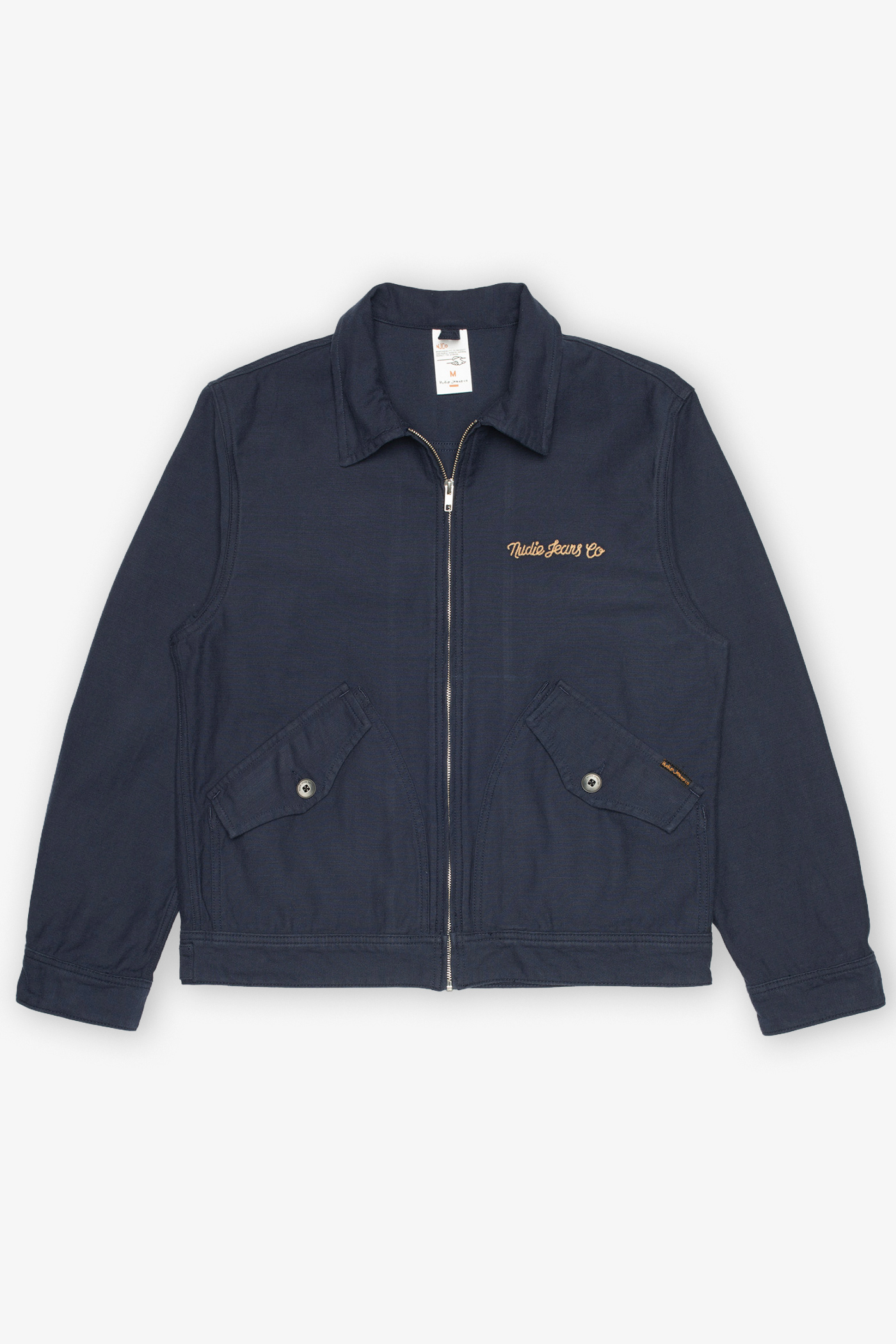 Nudie Jeans | Blake Zip Jacket Back Sateen Navy