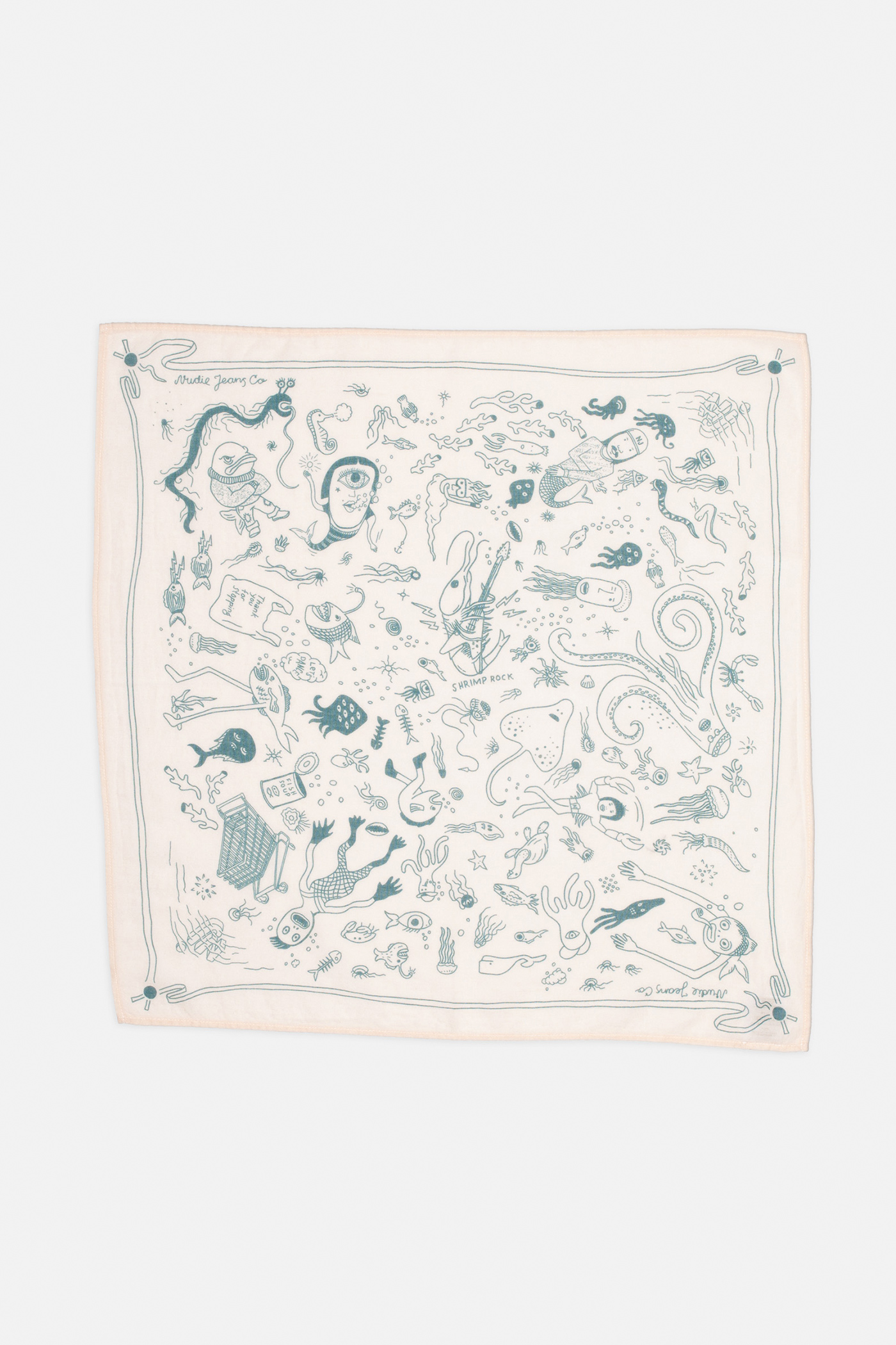 Nudie Jeans | Ingrid Bandana Deep Sea Doodles