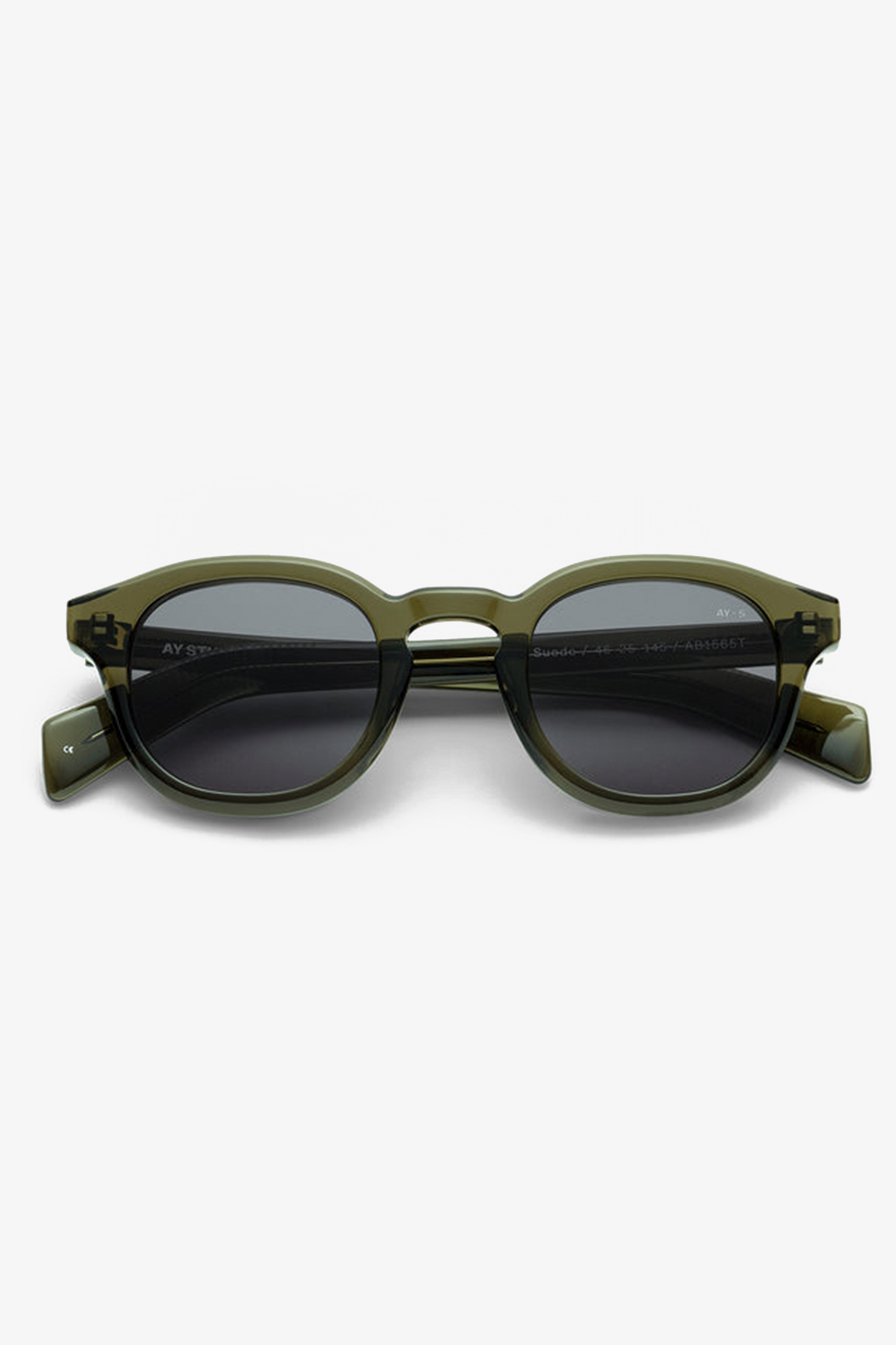 Ay Studios | Suede Transparent green