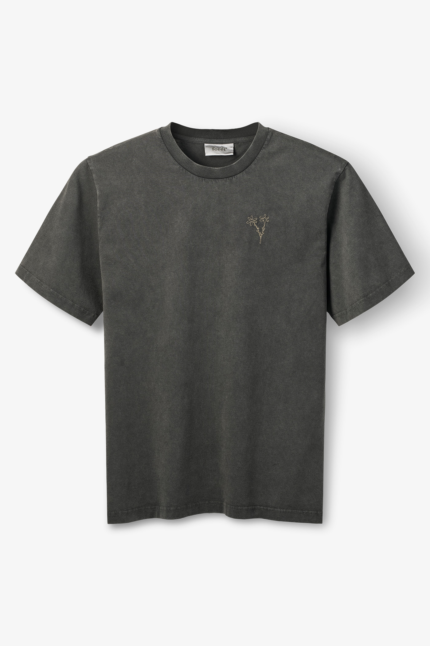 Forét | Bouquet T-Shirt Washed Black