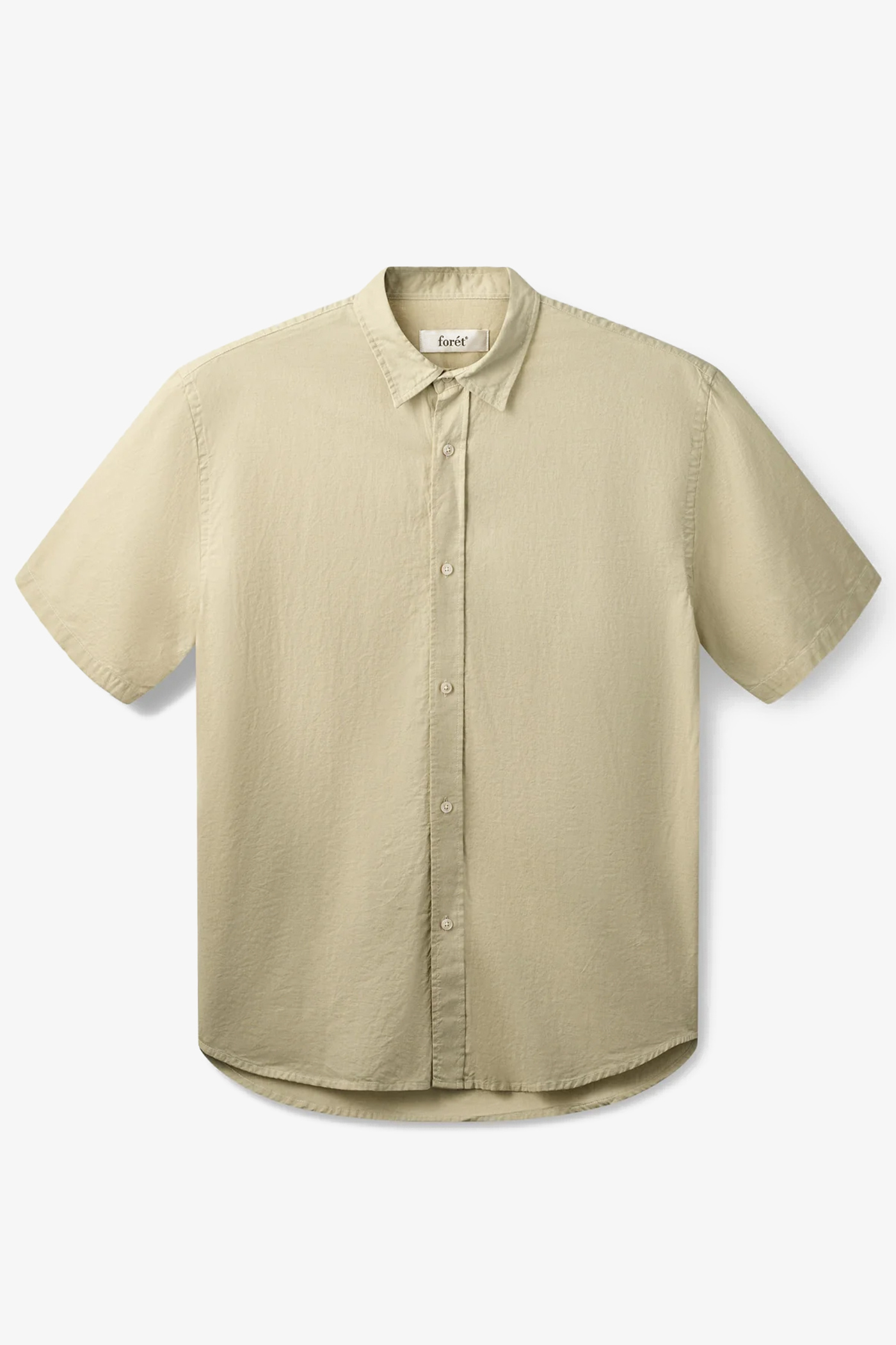 Forét | Serene Linen Regular Fit Ss Shirt Chalk