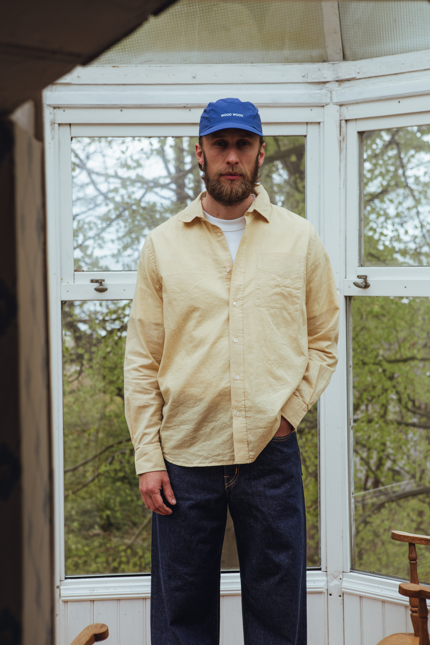 Forét | Maple Regular Fit Linen Shirt Vintage Yellow