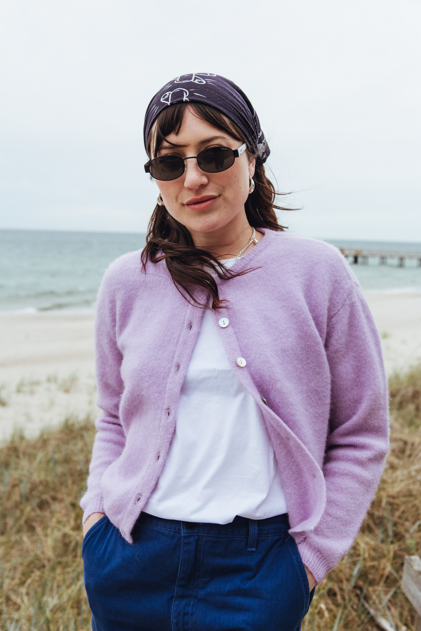 American Vintage | Vitow Knitted Sweater Lavande Chine