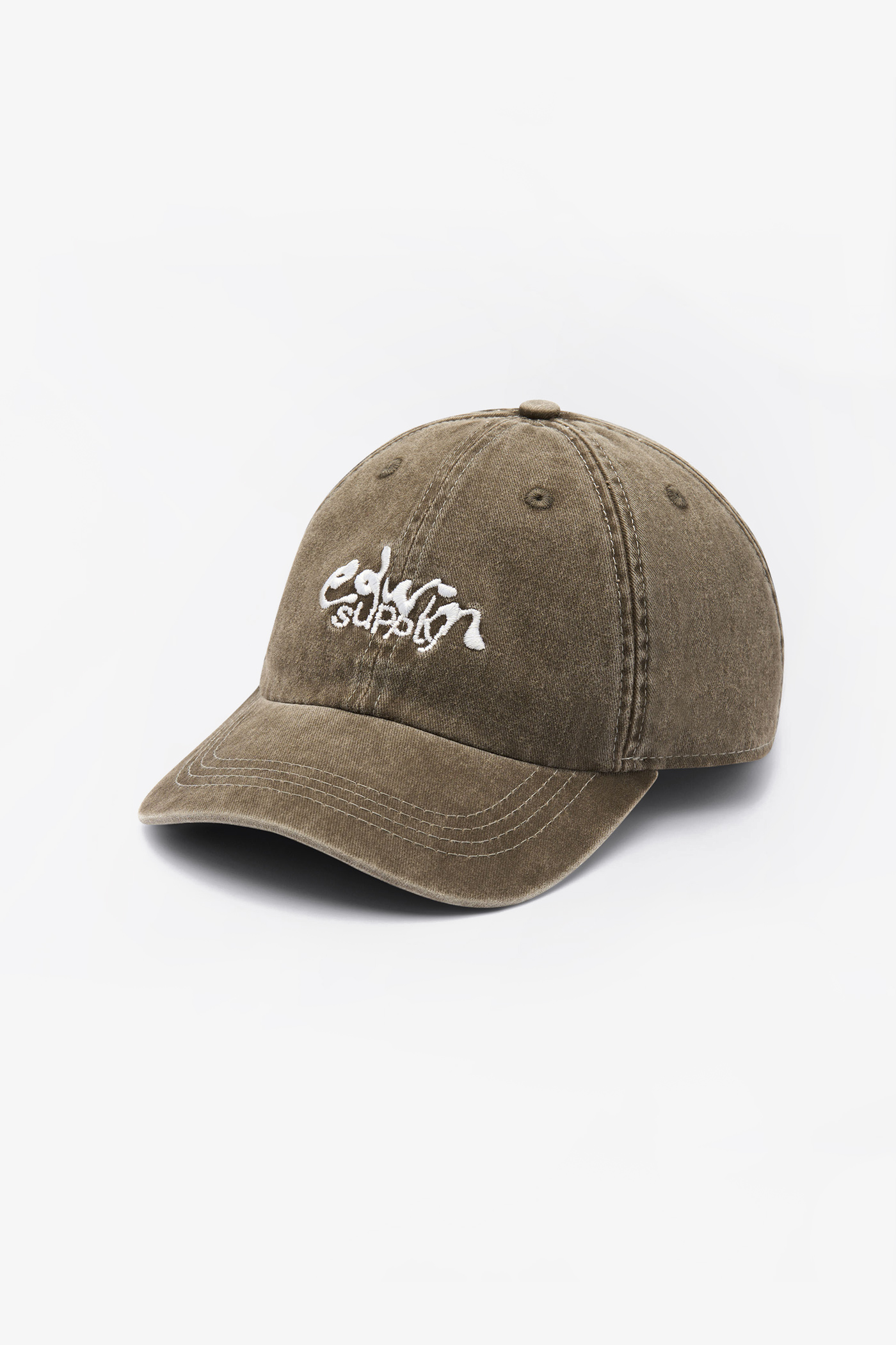 Edwin | Soft Washed 6 Panel Cap Brown