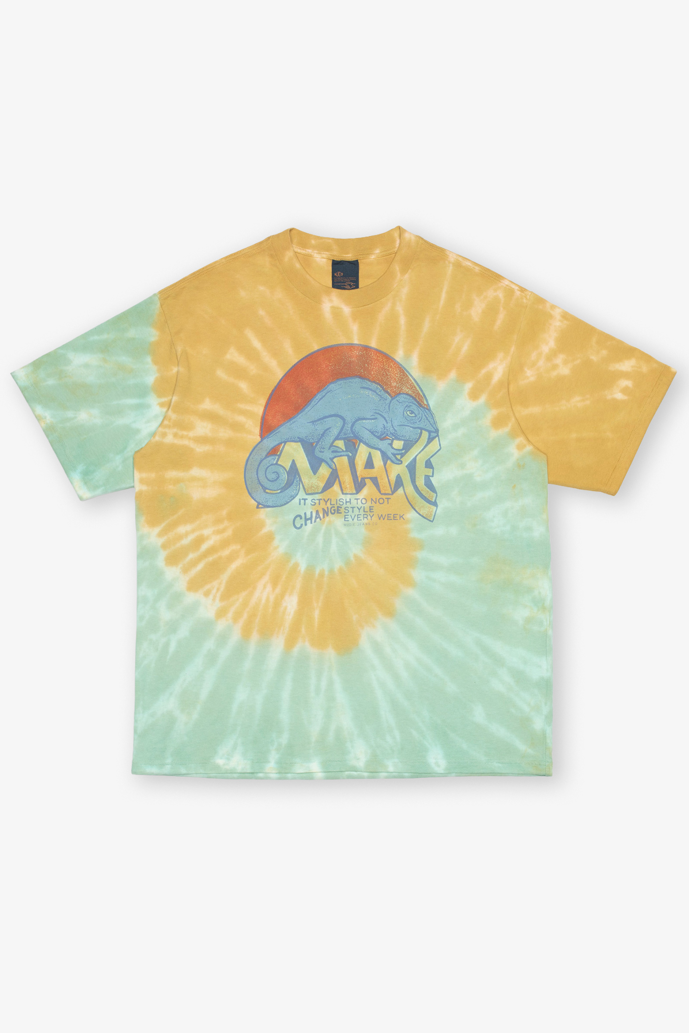 Nudie Jeans | Koffe T-Shirt Chameleon Turquoise