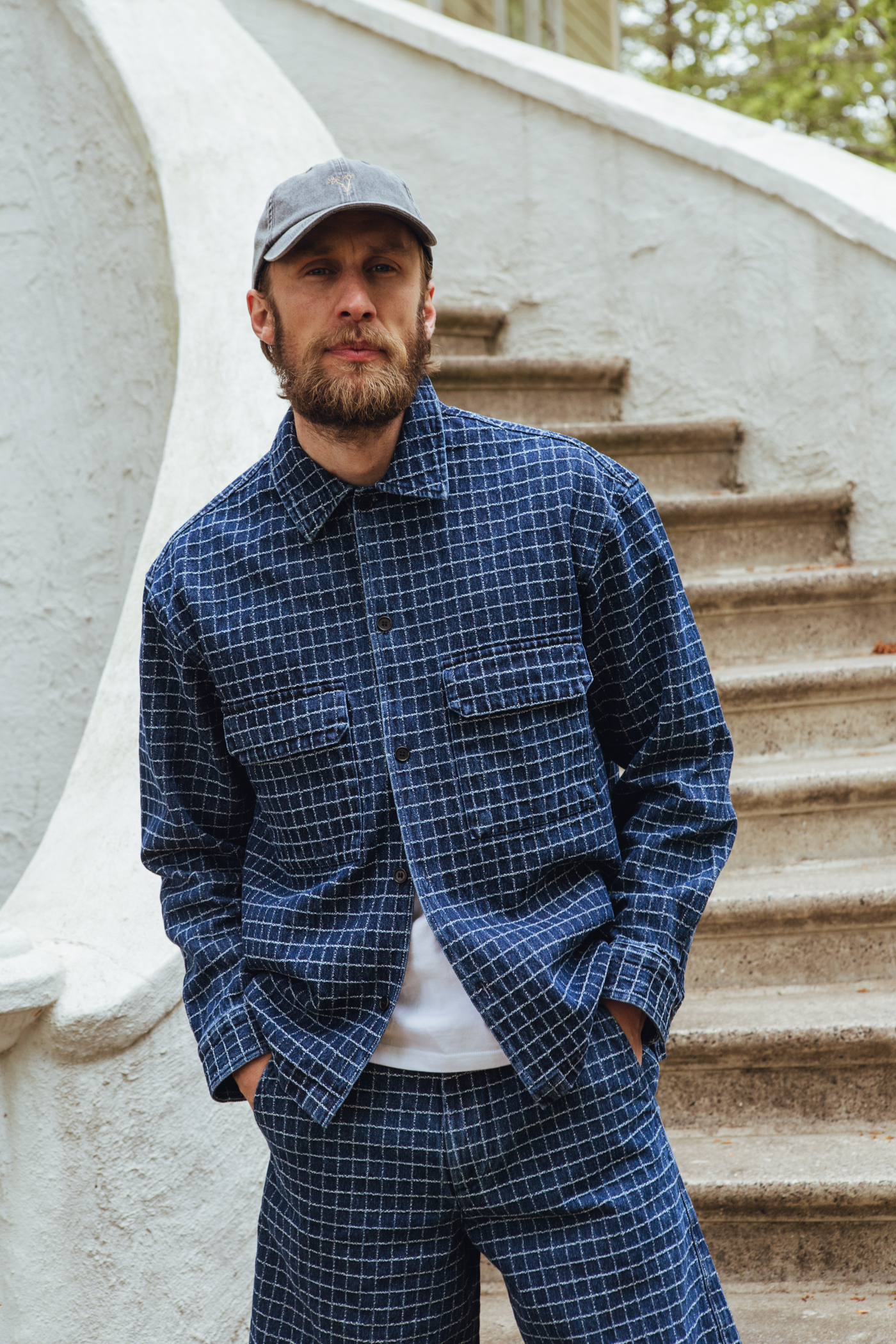 Wood Wood | David Overshirt Denim Check