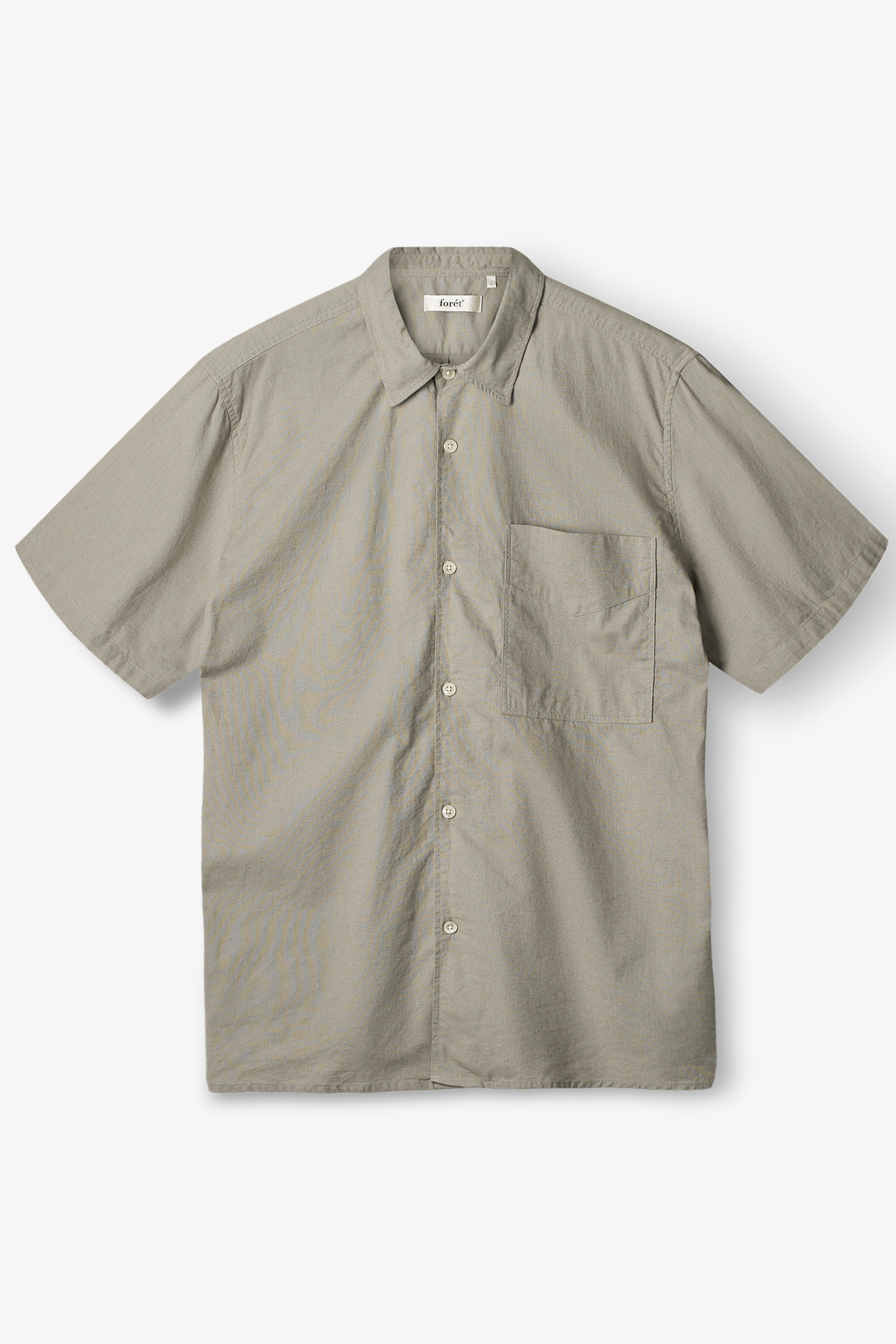 Forét | Salt Ss Cotton Linen Shirt Sand
