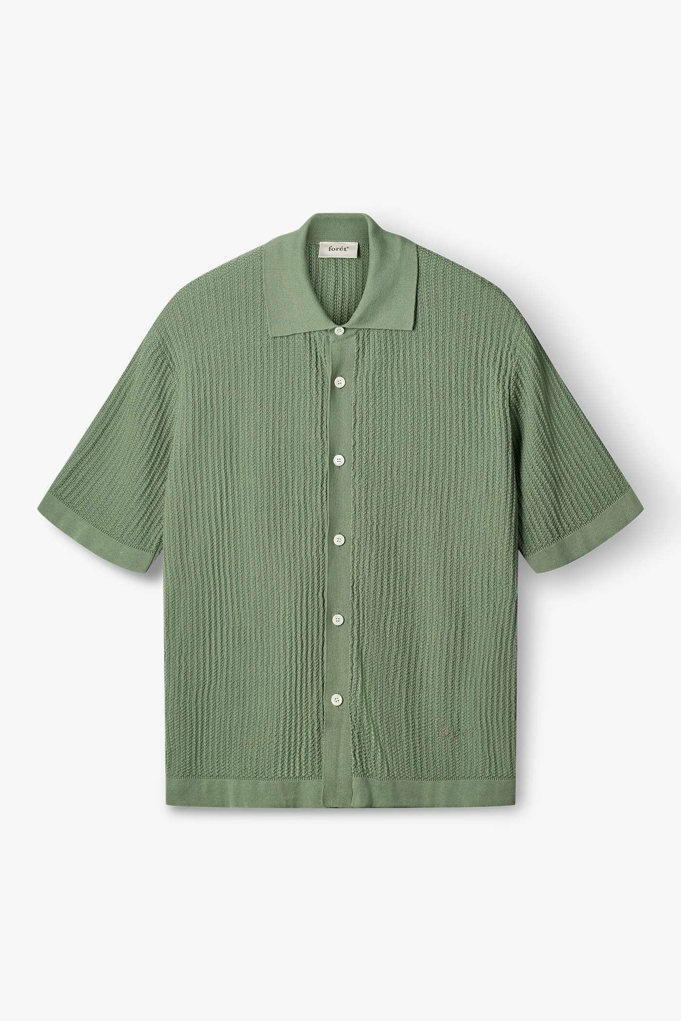 Forét | Barrow Knit Shirt Green Oxide