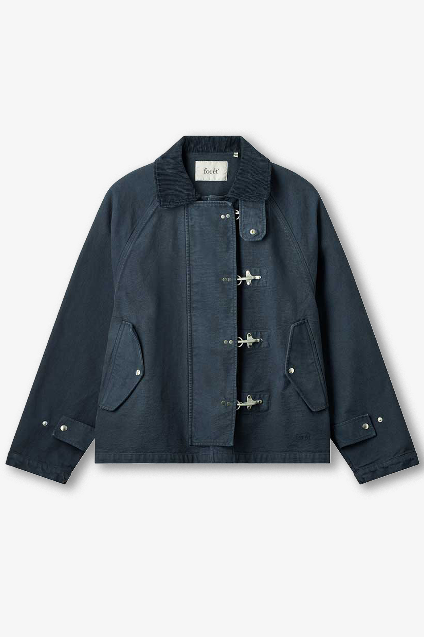 Forét | Cinder Clasp Canvas Jacket Navy