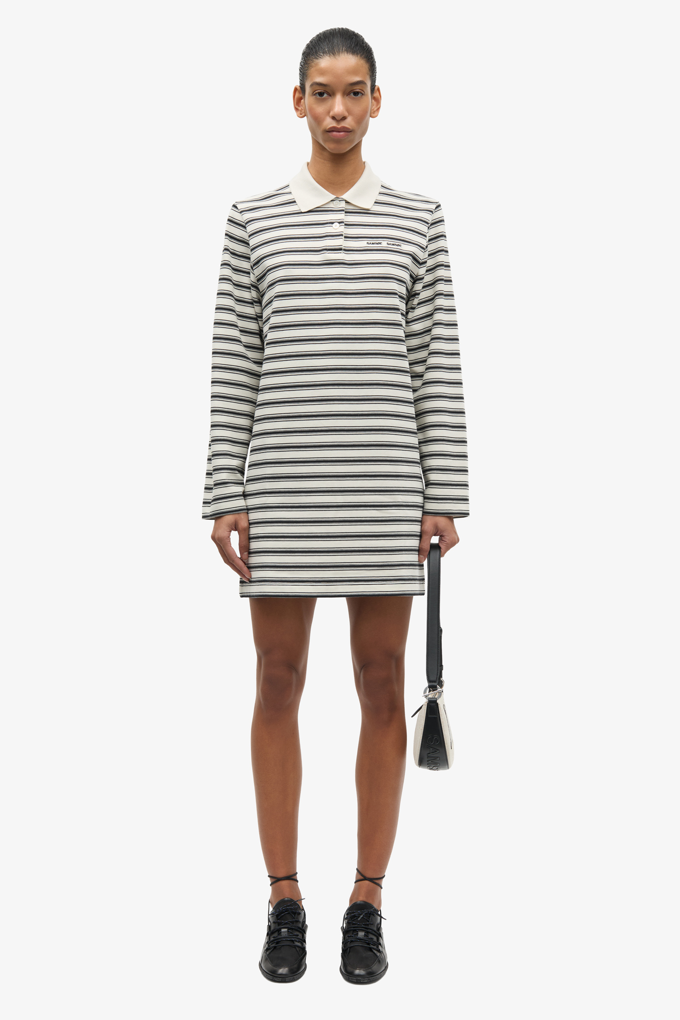 Samsoe Samsoe | Sadover LS dress Egret St.