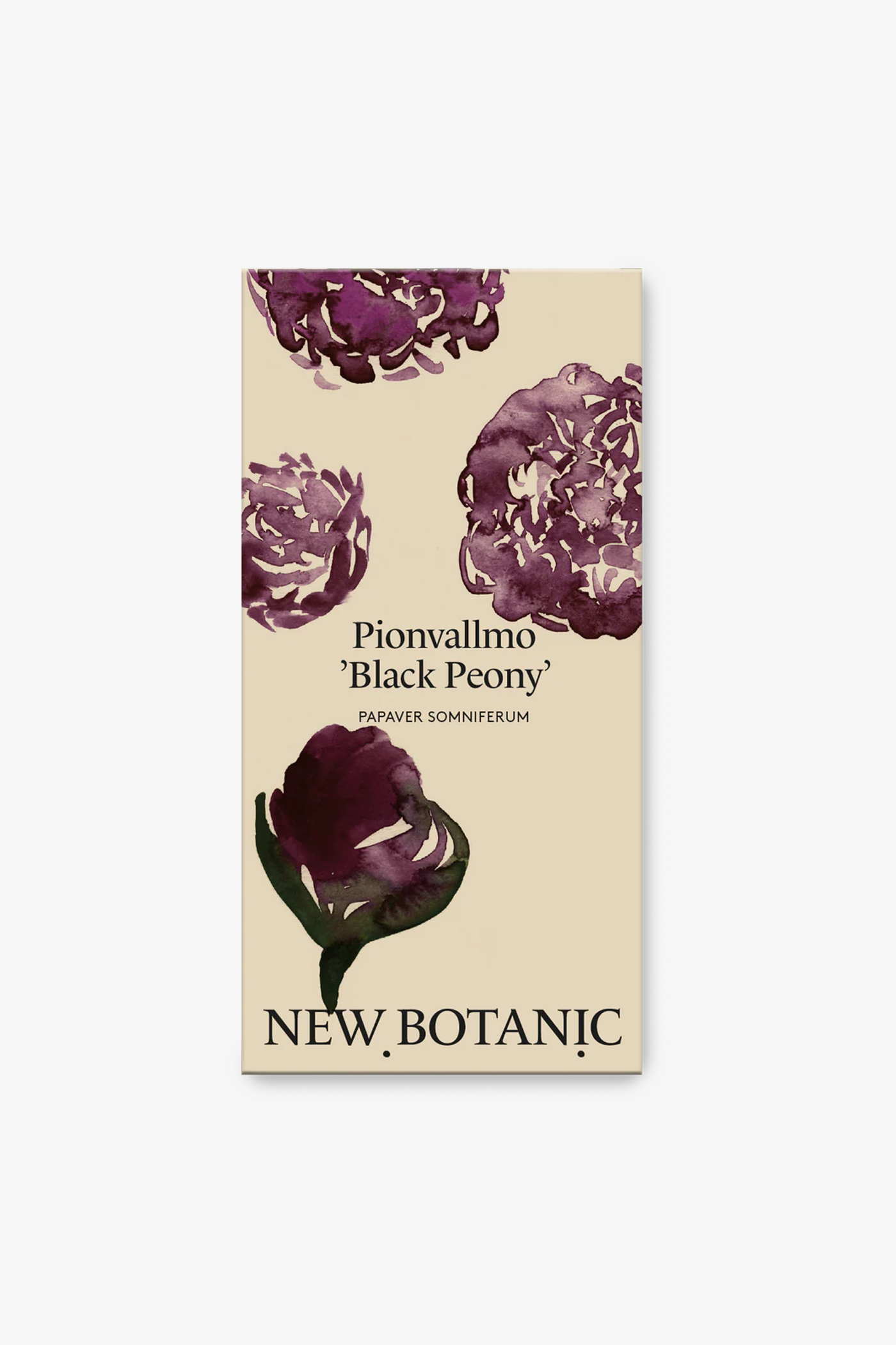 New Botanic | Pionvallmo Black Peony