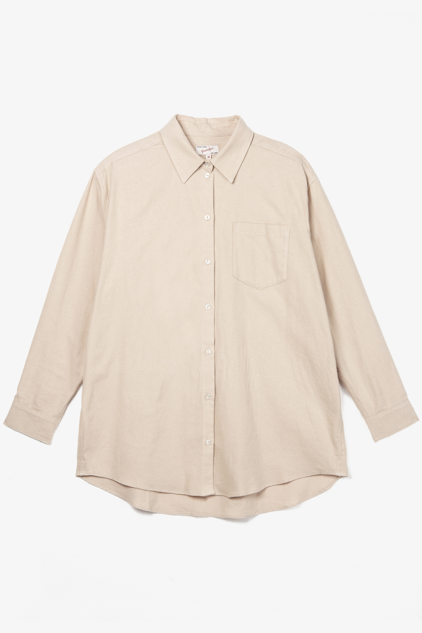 Grandpa Goods | W Oversized Flannel Shirt Off-White