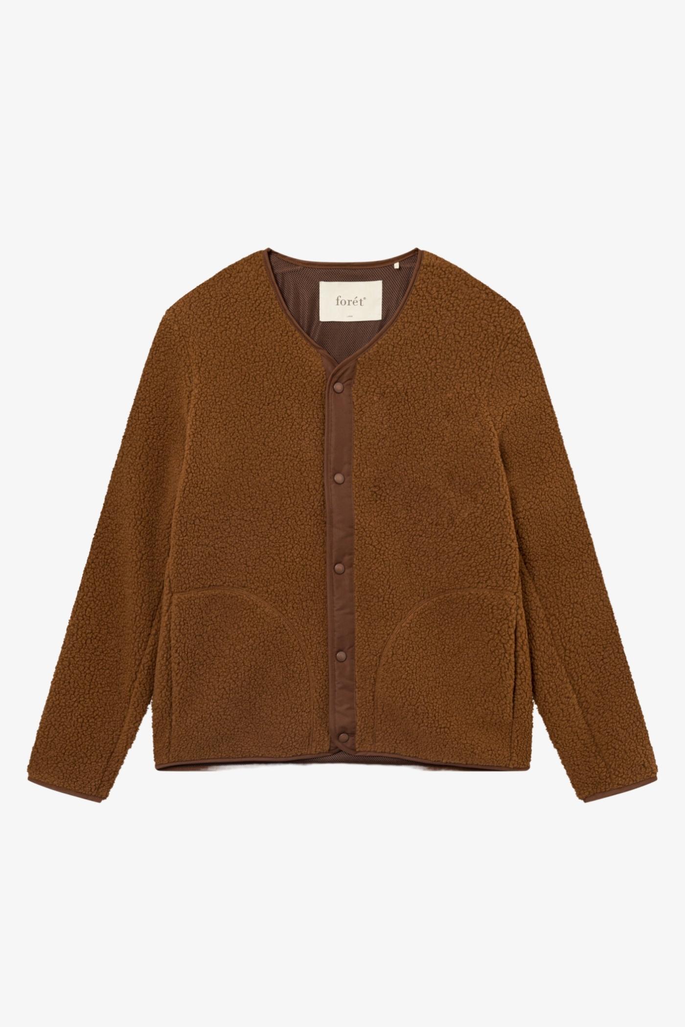 Forét | Aura Sherpa Fleece Jacket Brown