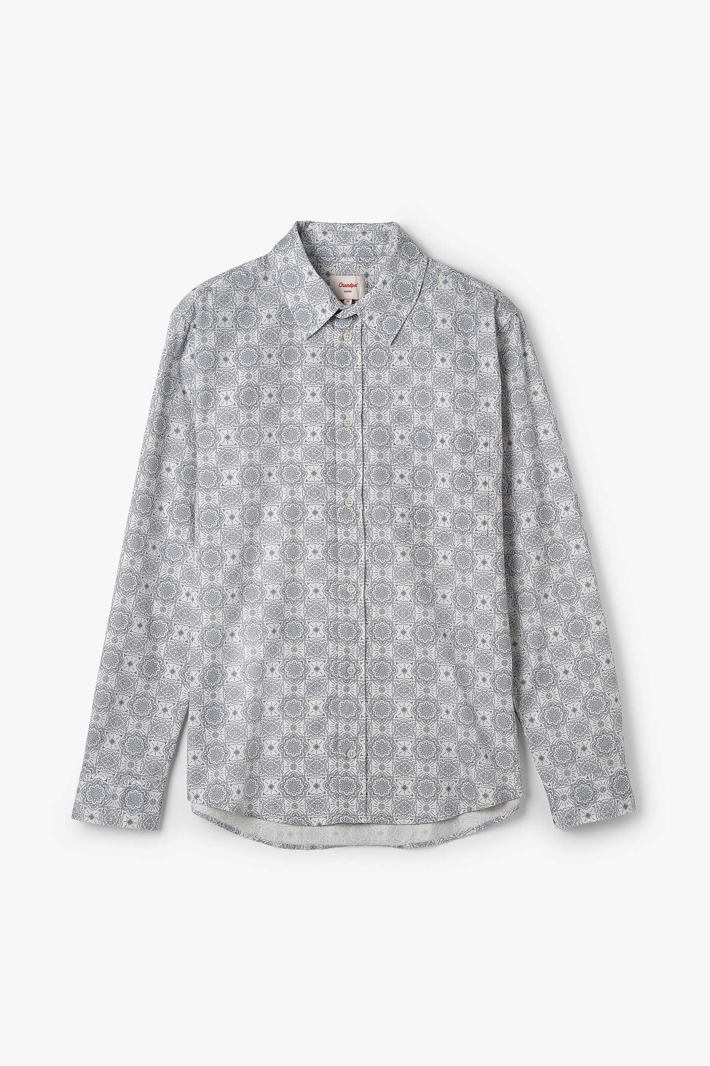 Grandpa Goods | Mosaic Shirt Off-White/Blue