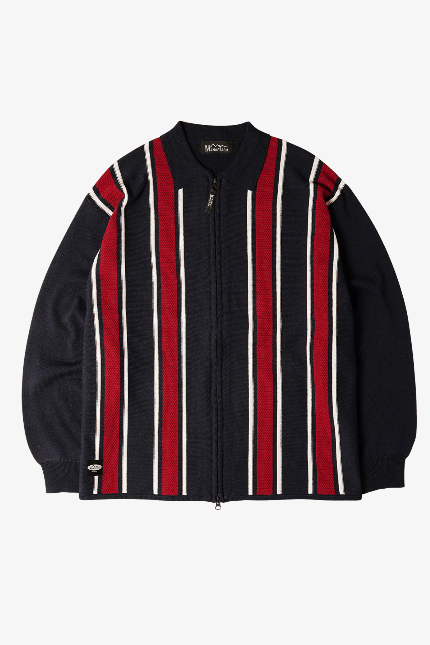 Manastash | Mca Stripe Zip Knit Navy